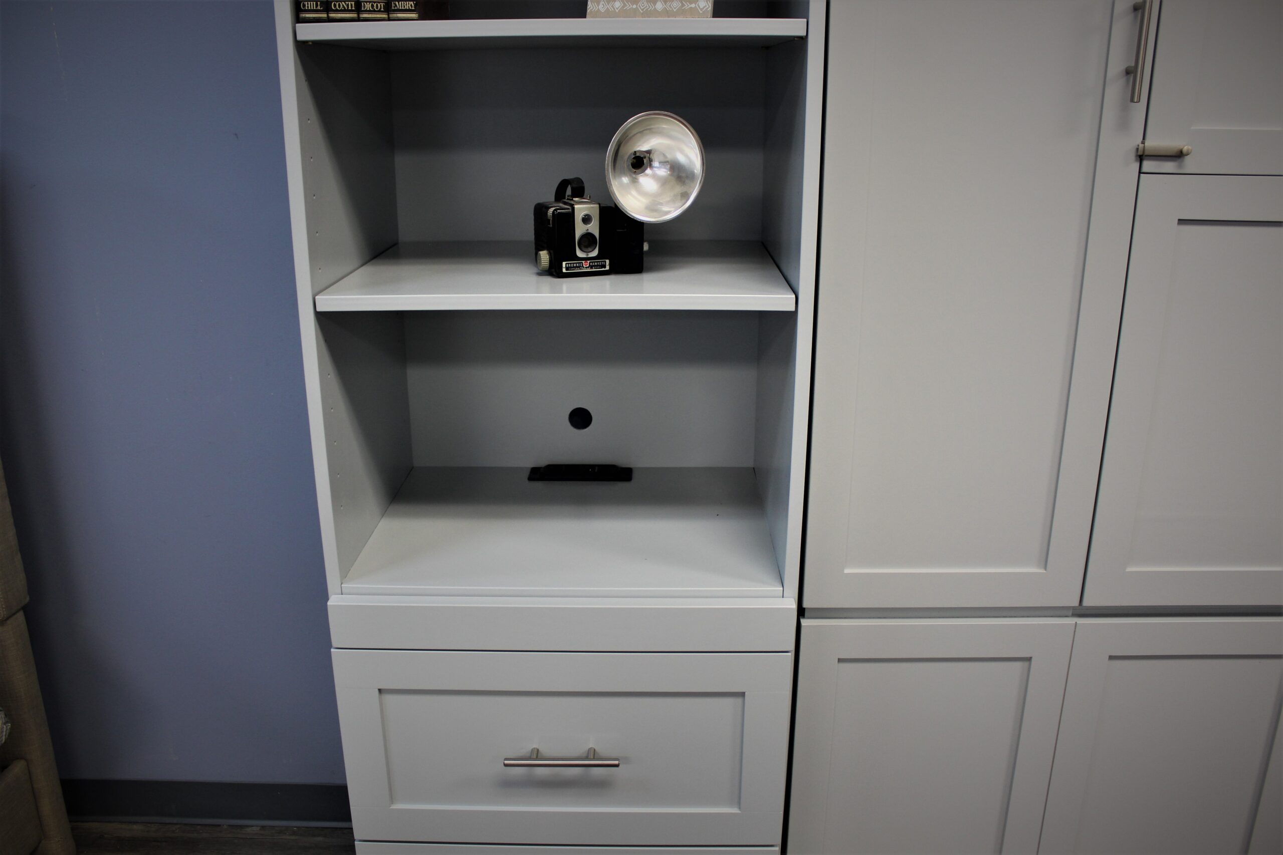 Christy Murphy Bed Bookcase Charging Station