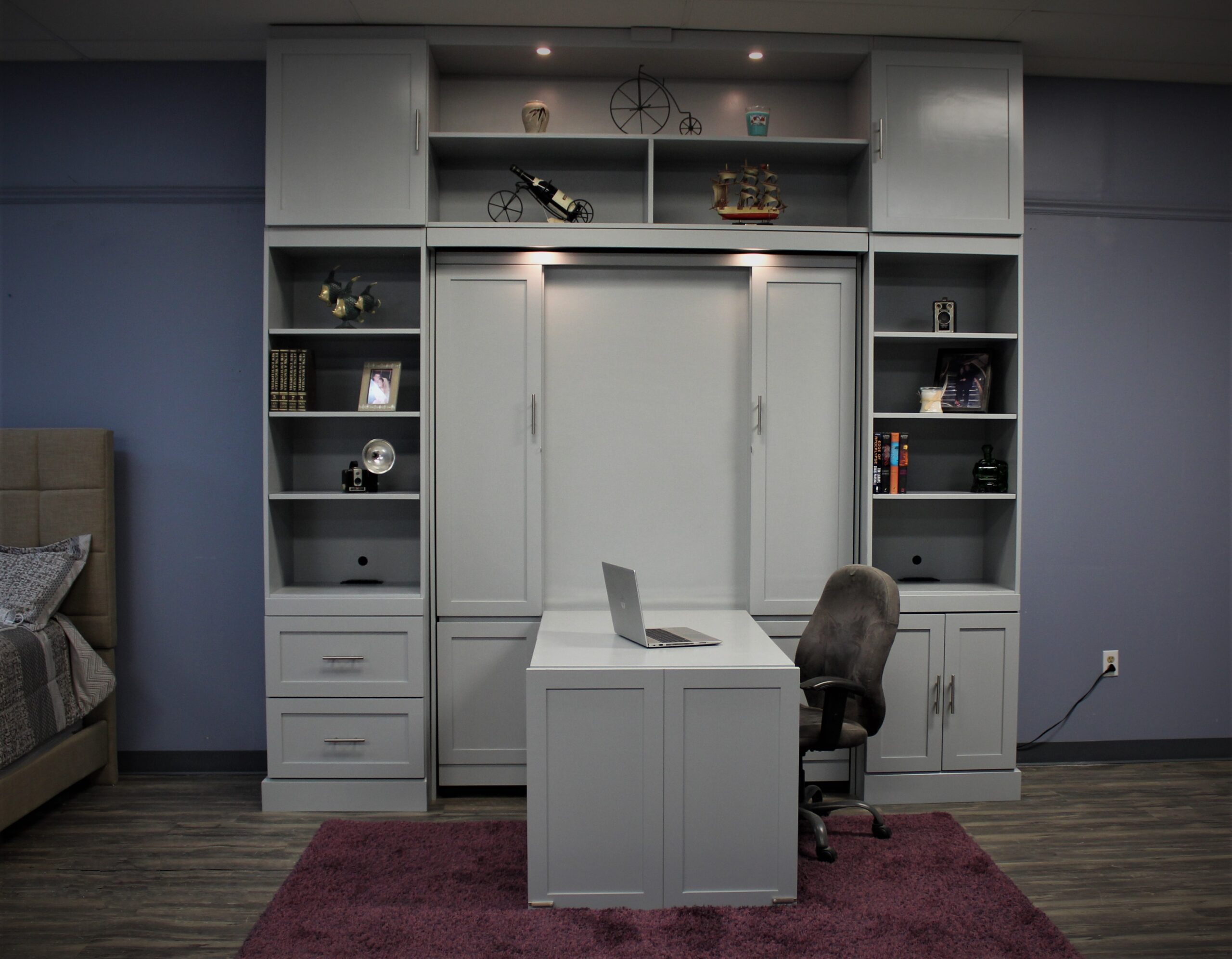 Christy Murphy Bed Desk Down Front