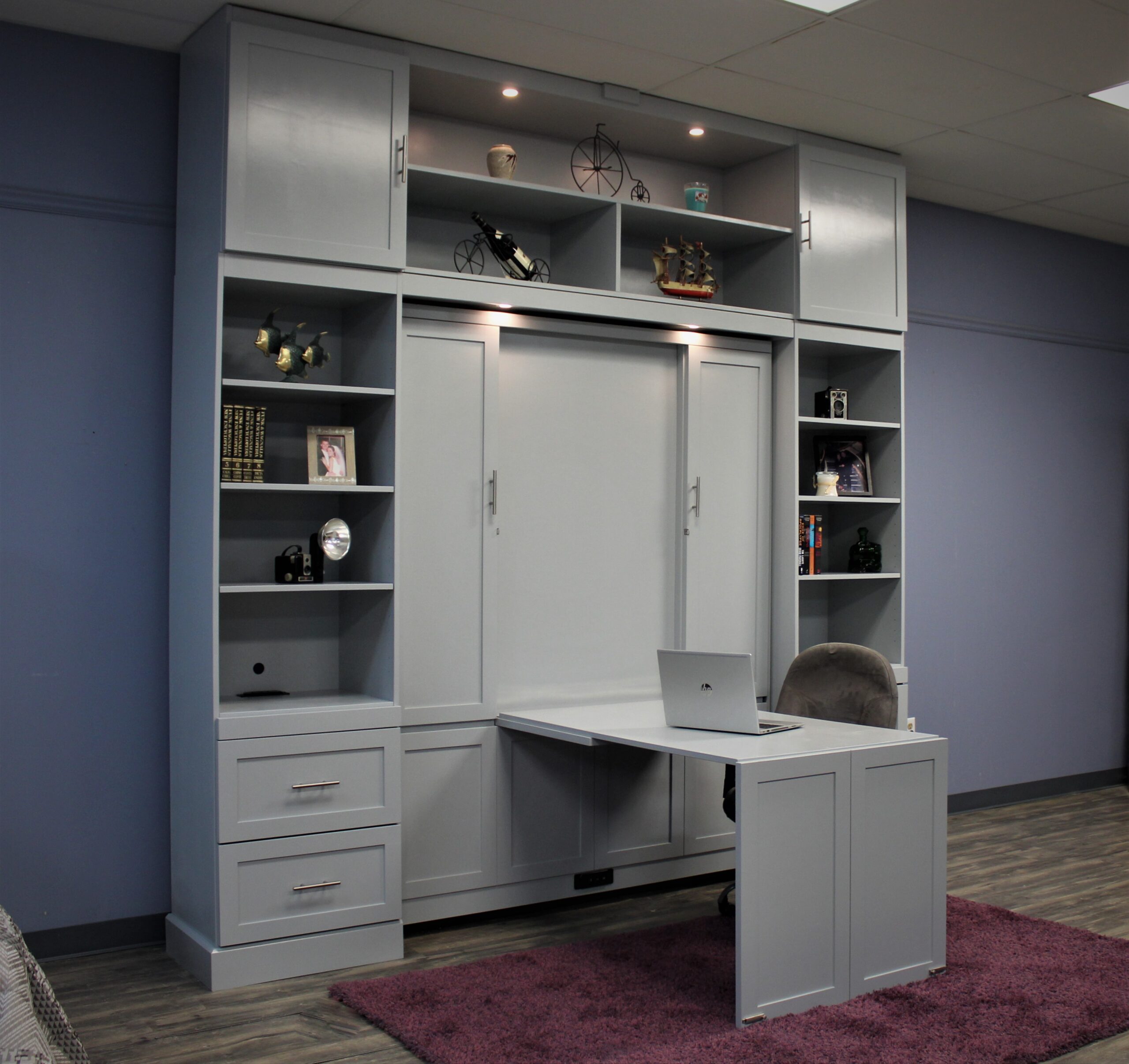 Christy Murphy Bed Desk Down Side