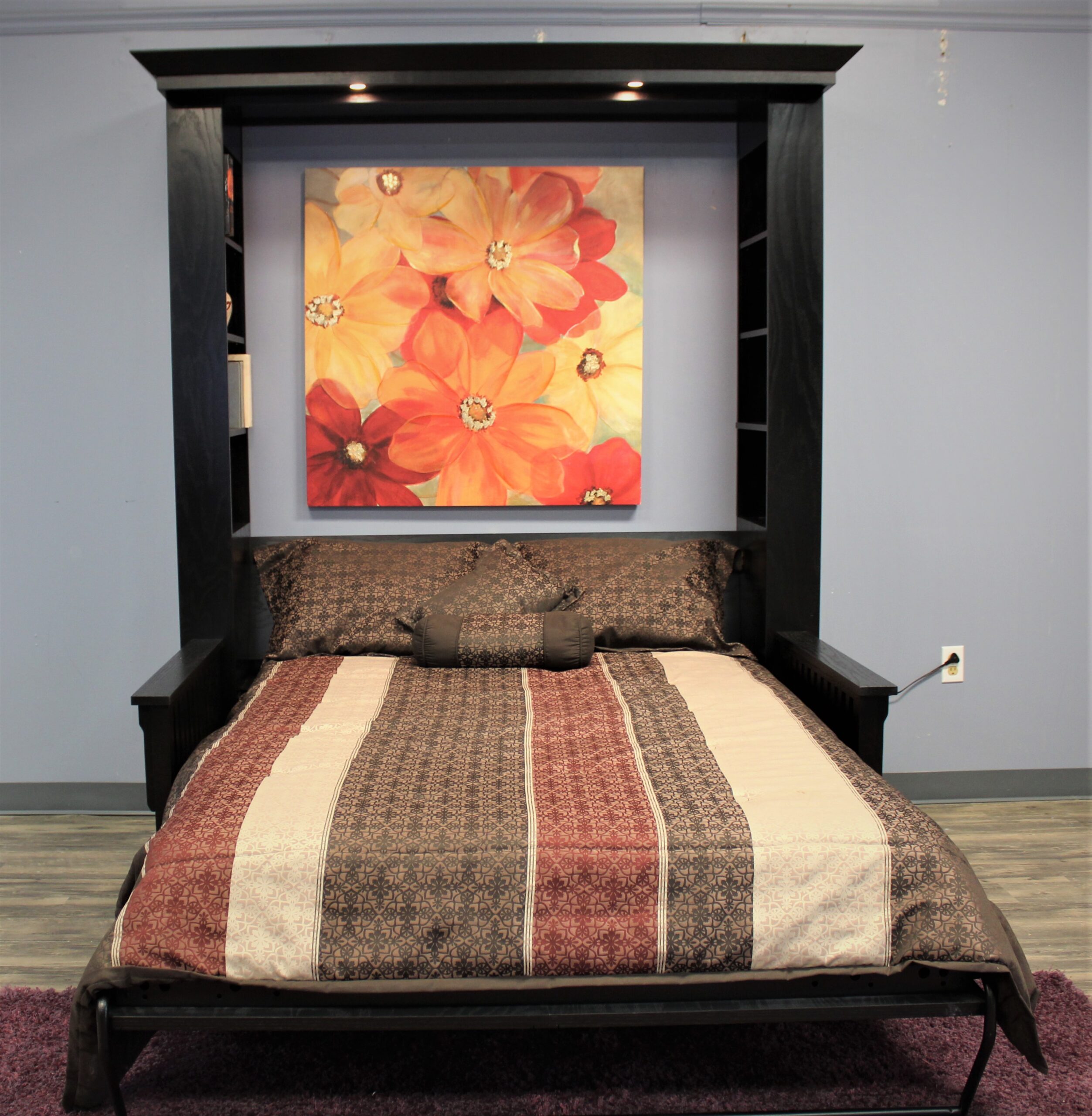 Mission Murphy Bed Front View Shown Open