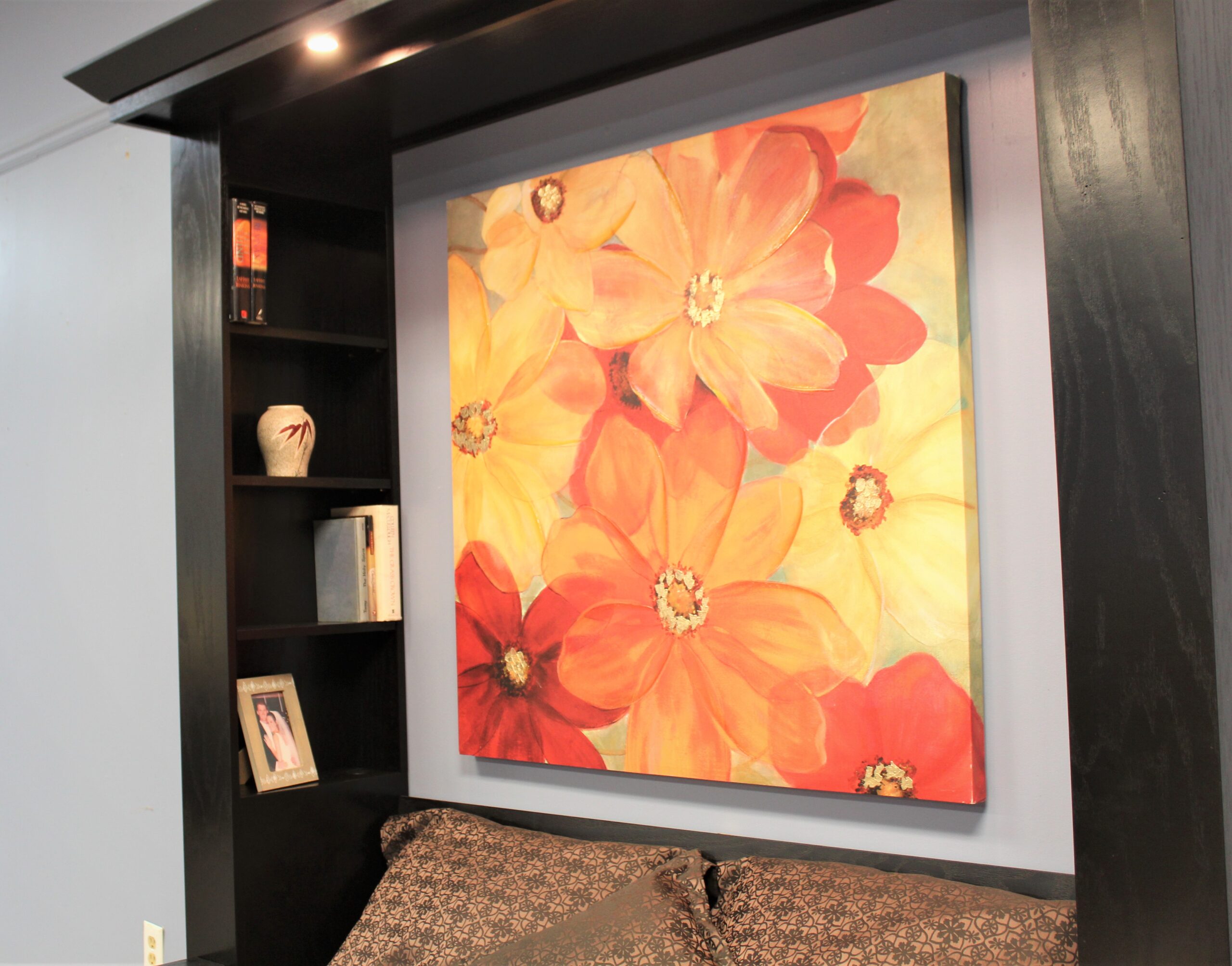 Mission Murphy Bed Inset Bookcases