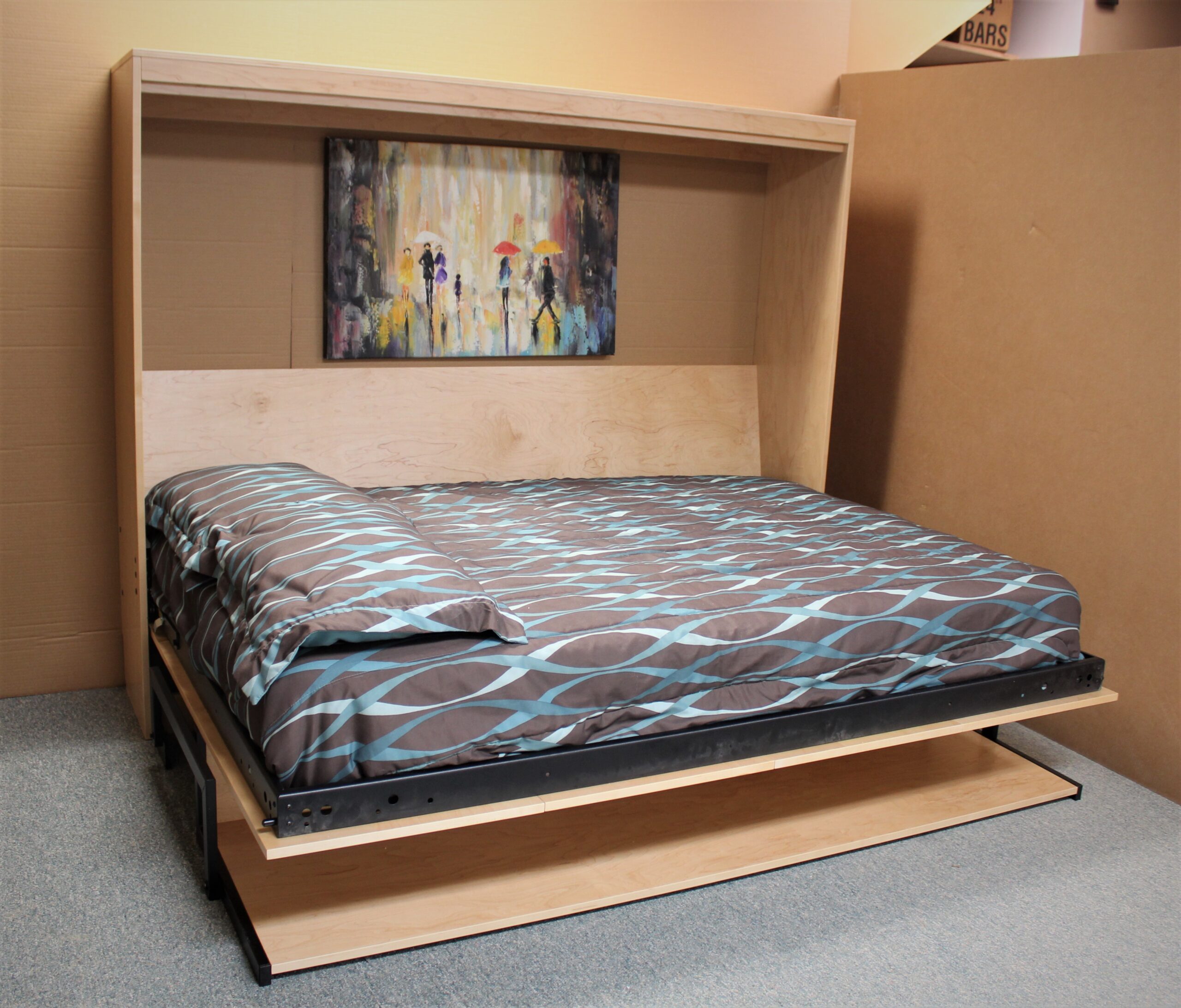 Alpine Murphy Bed Side Open