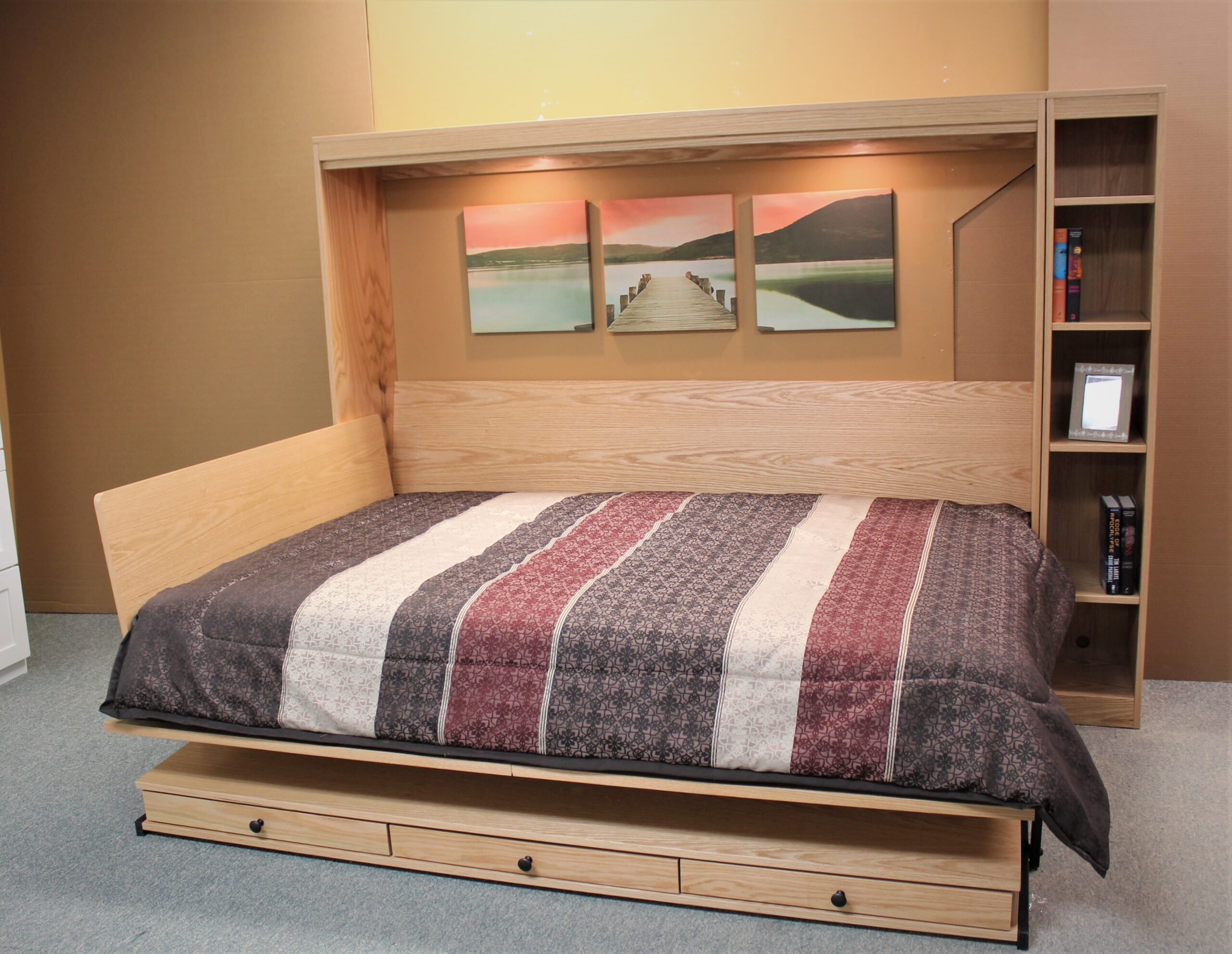 Barn Door Murphy Bed Side Open