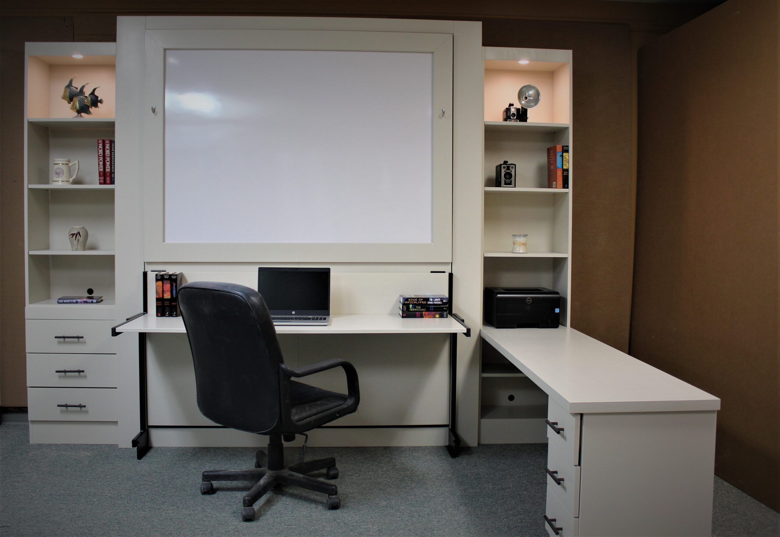 Dry Erase Murphy Bed Front Closed
