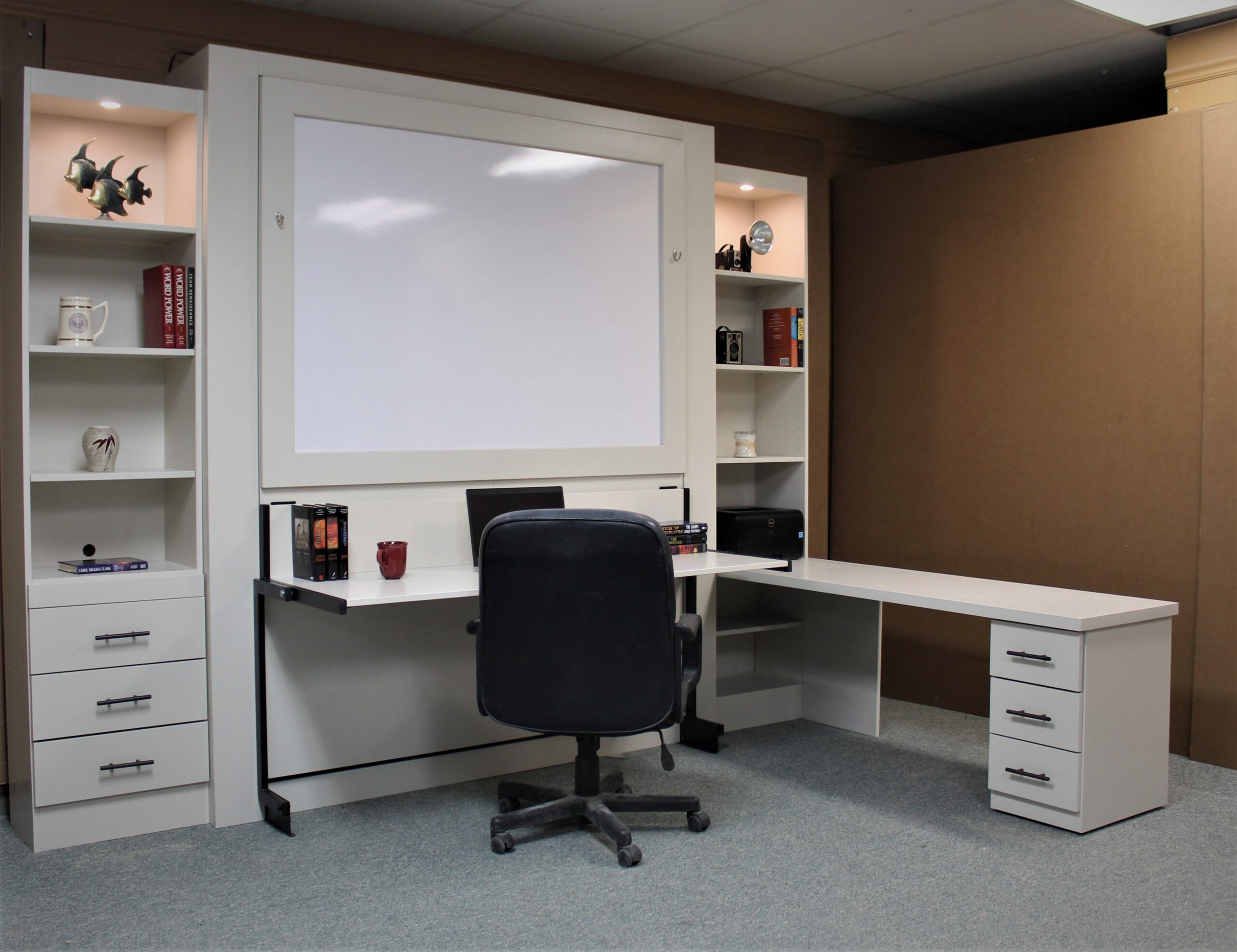 Dry Erase Murphy Bed Side Closed