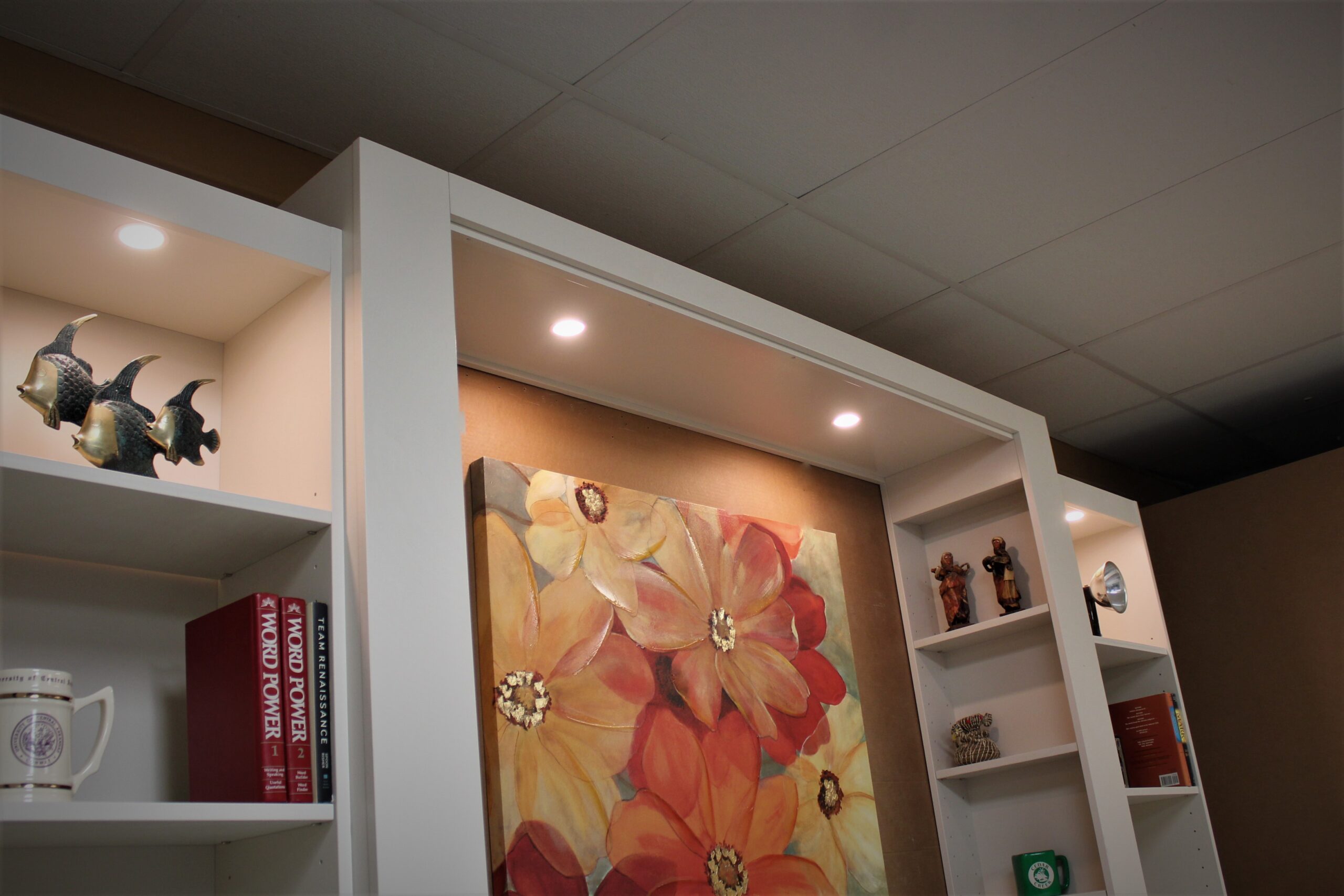 Dry Erase Murphy Bed LED Inset Lights