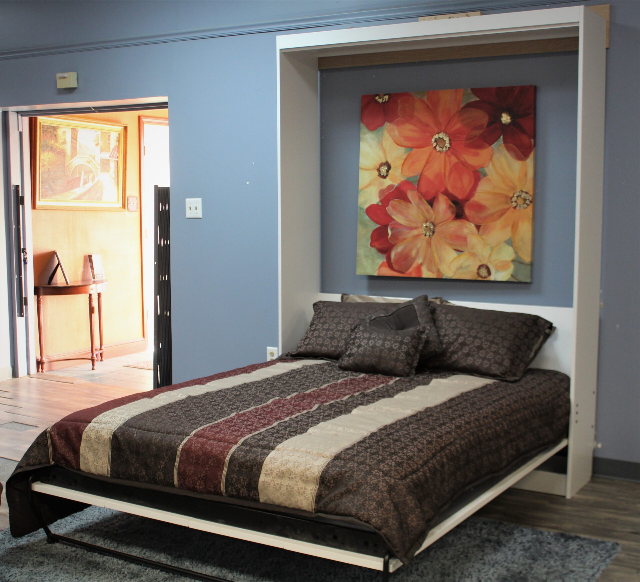 Templeton Murphy Bed Side View of Bed Shown Open