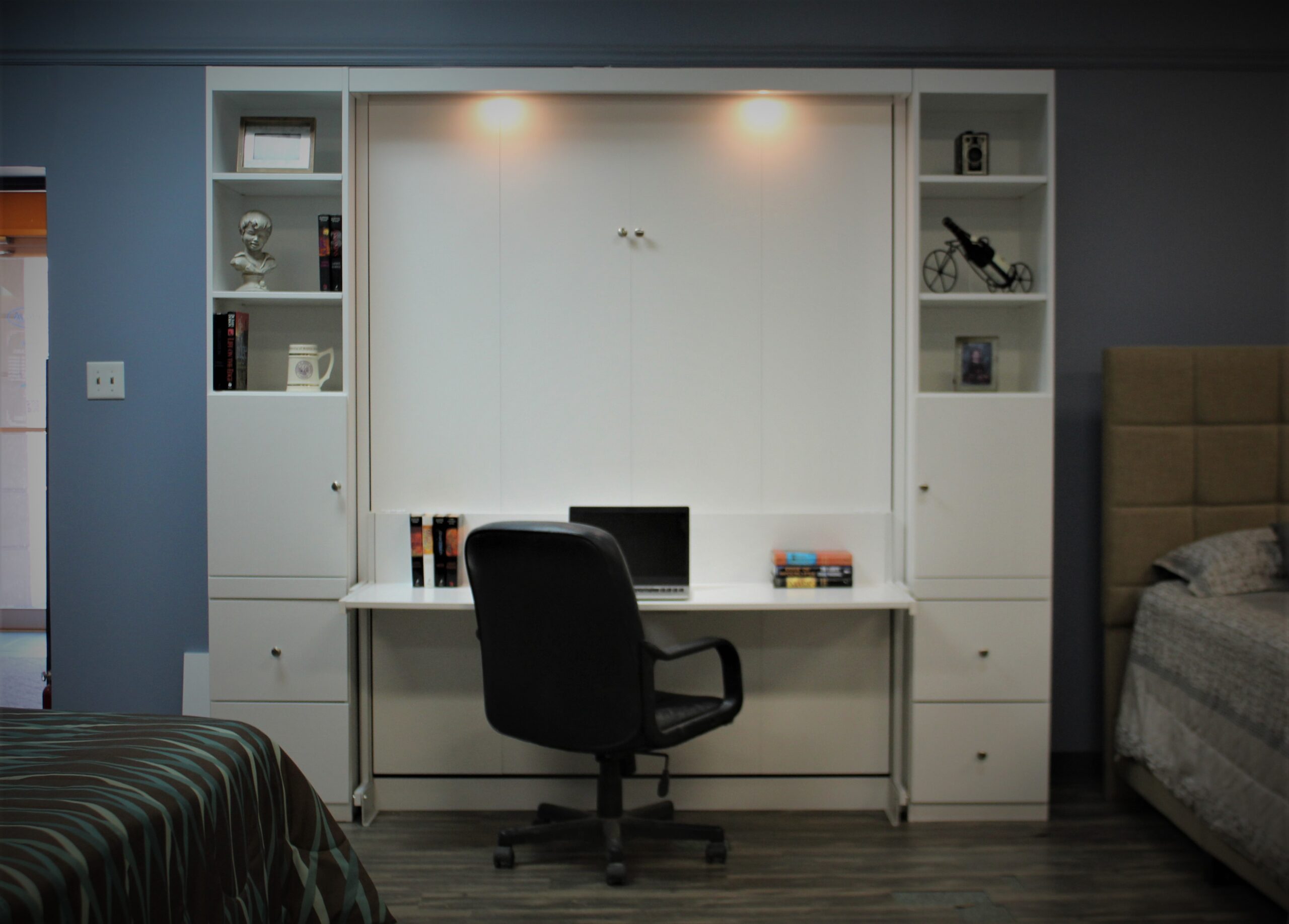 Alpine Murphy Bed Front View of Murphy Bed Shown Closed