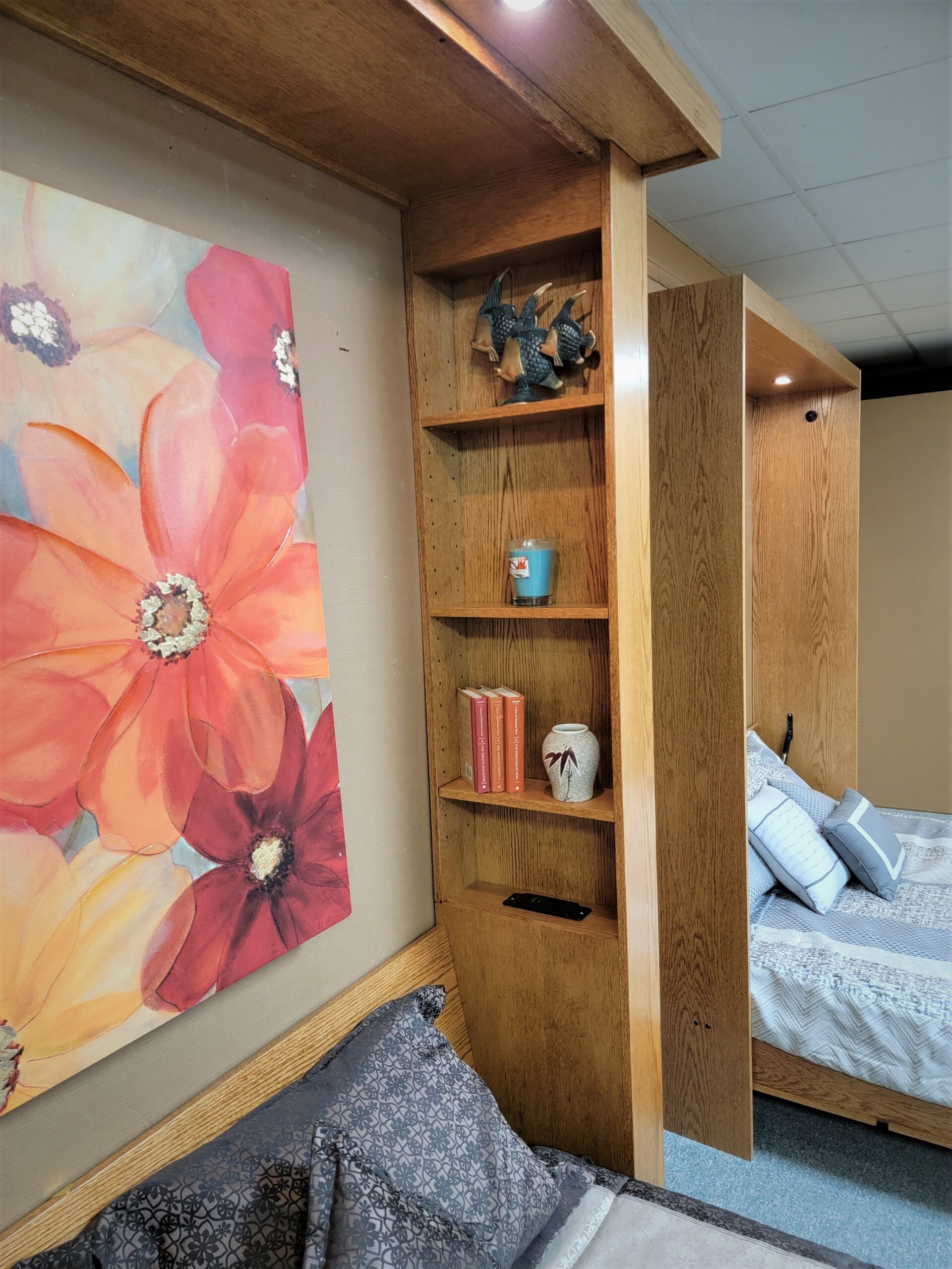 121-0122b Alpine full inset bookcase