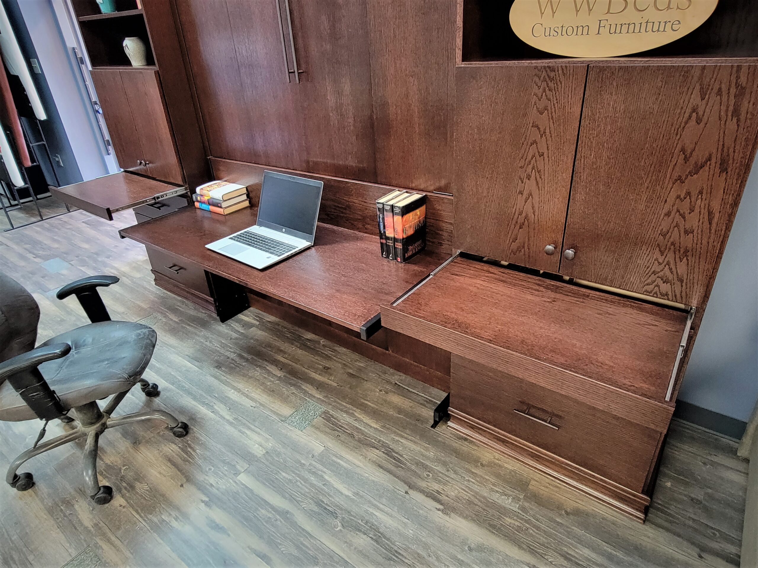 121-0222b Alpine desk and drink tray