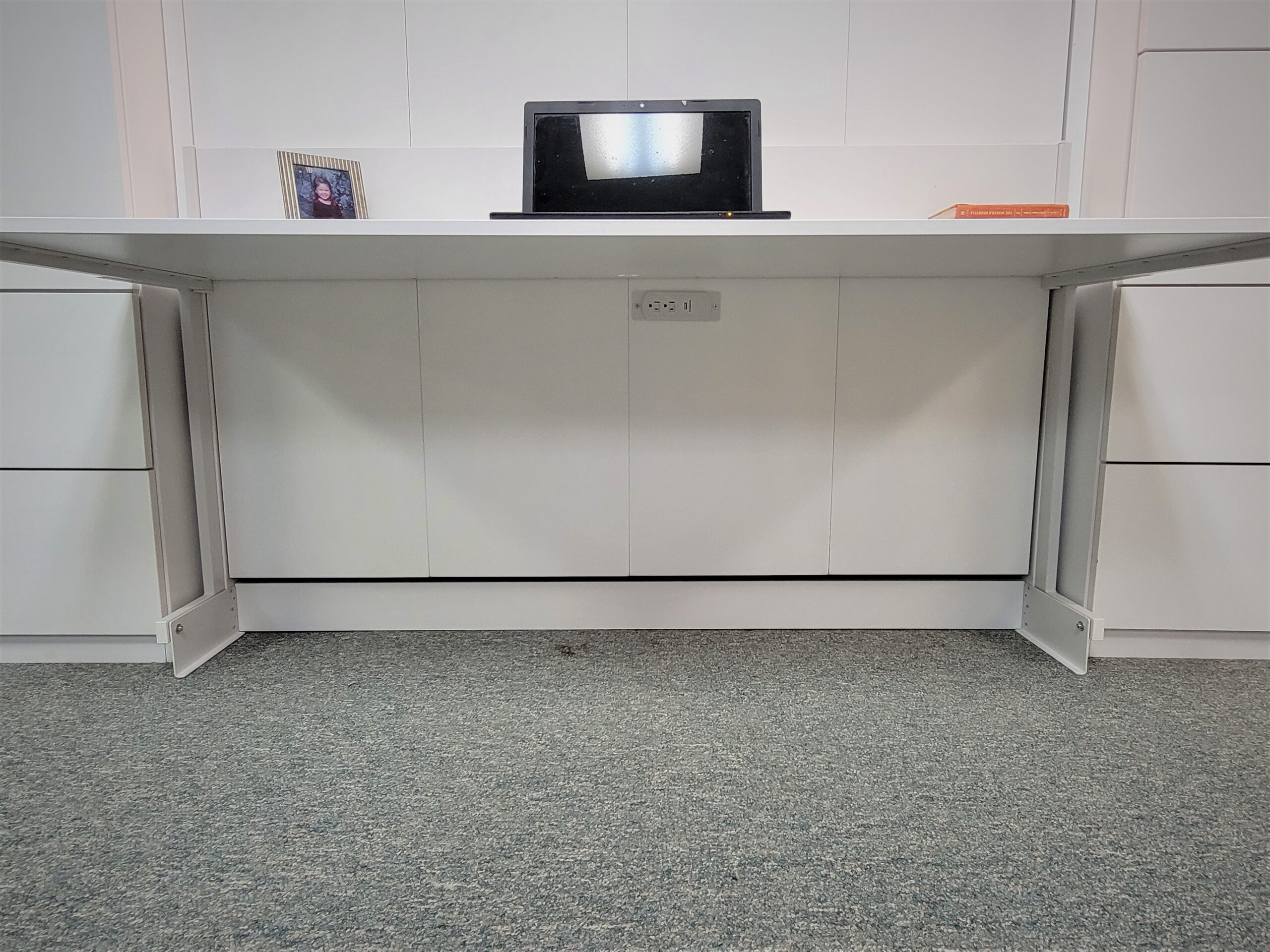 Alpine Murphy Bed Under Desk Charging Station
