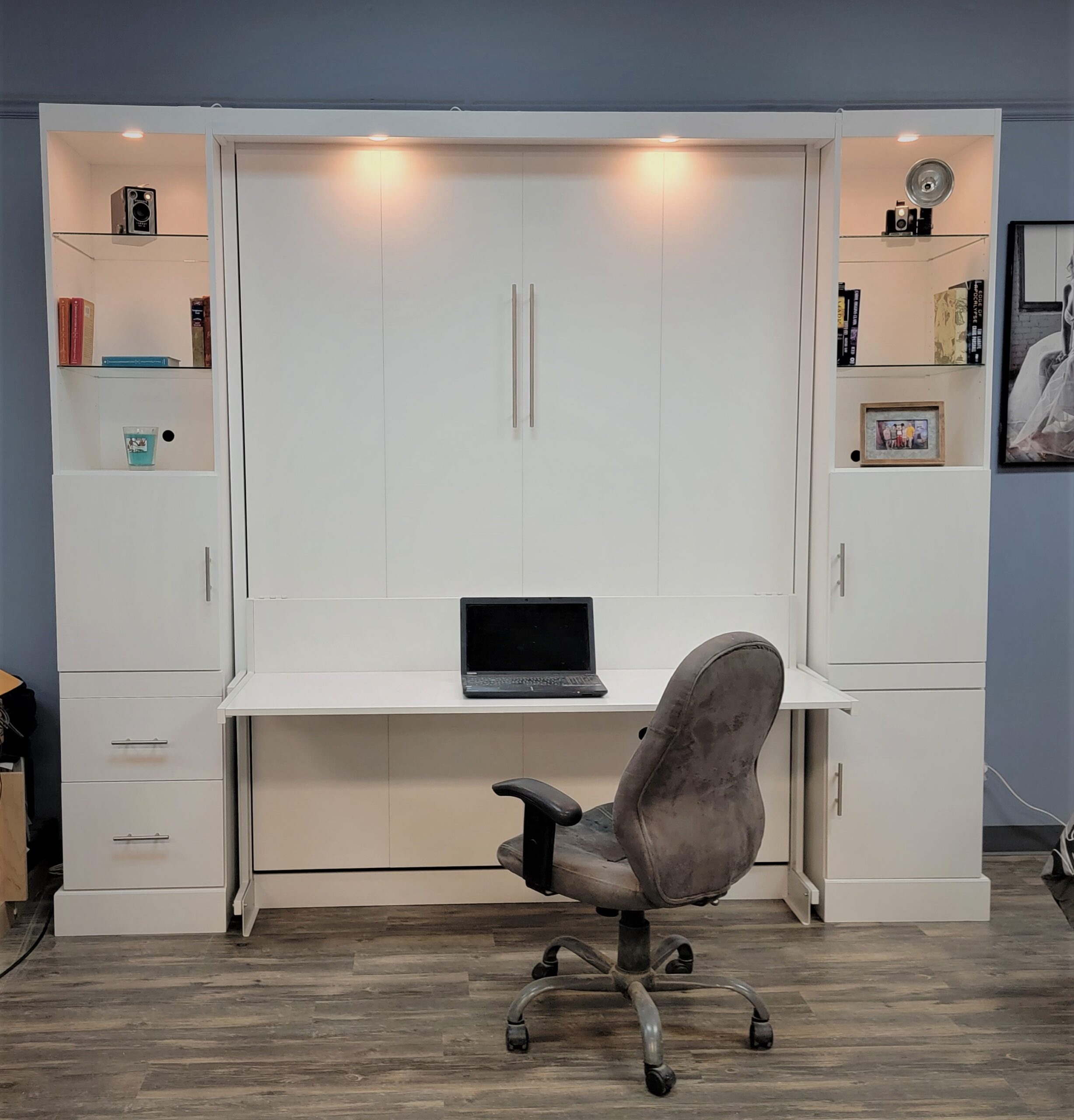 Alpine Murphy Bed Front View of Bed Shown Closed