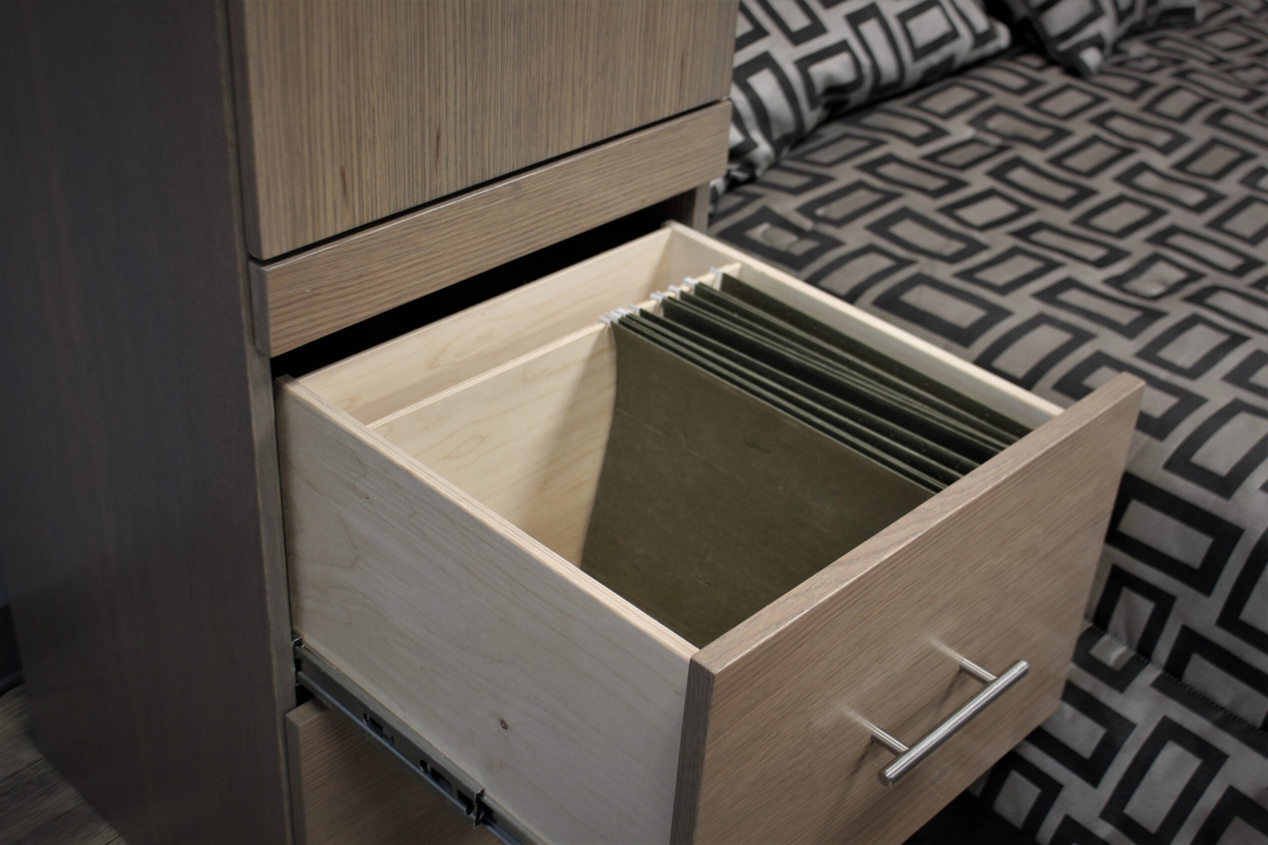 Alpine Murphy Bed File Drawers