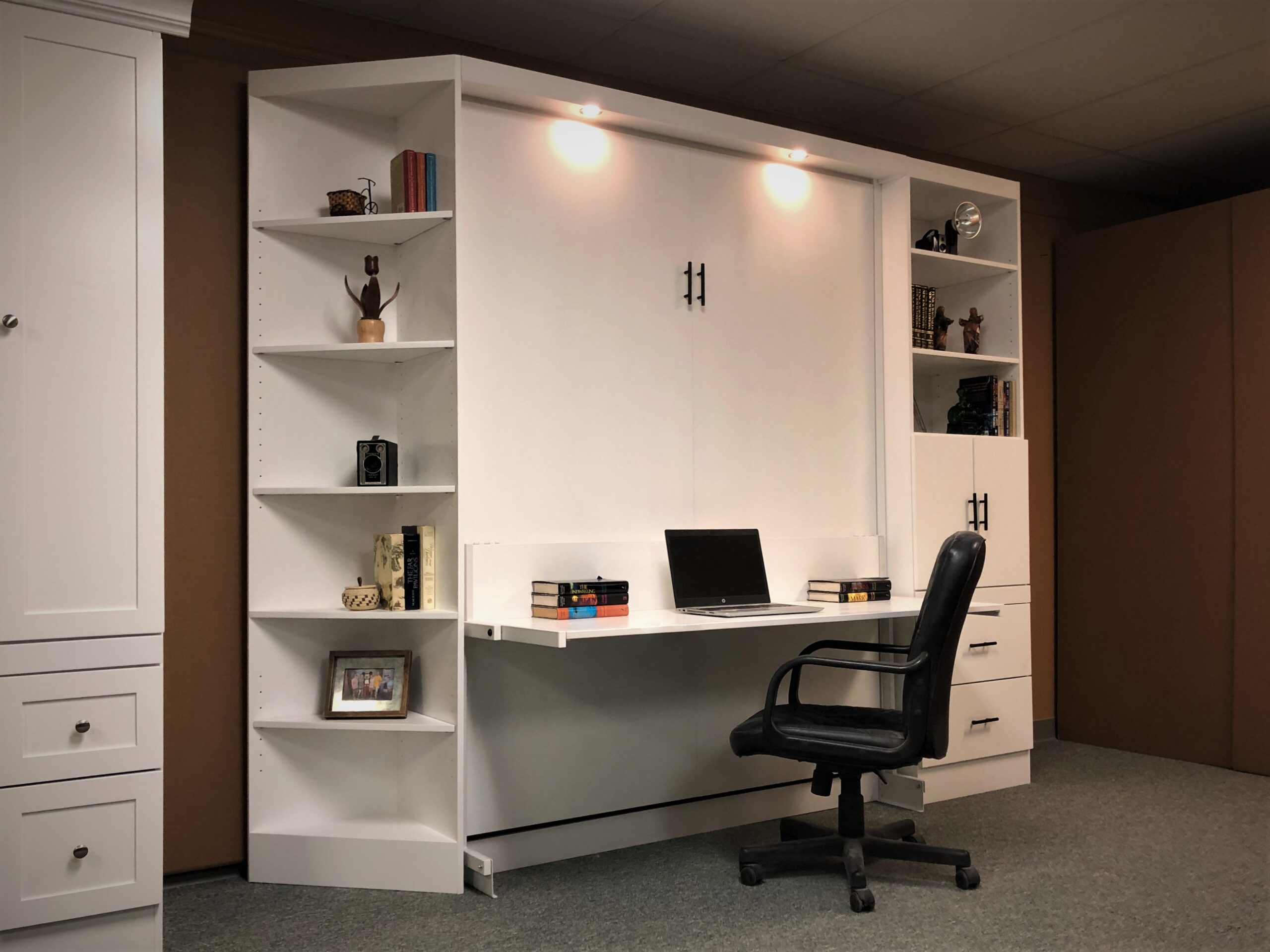 Manhattan Murphy Bed Side View of Murphy Bed Shown Closed