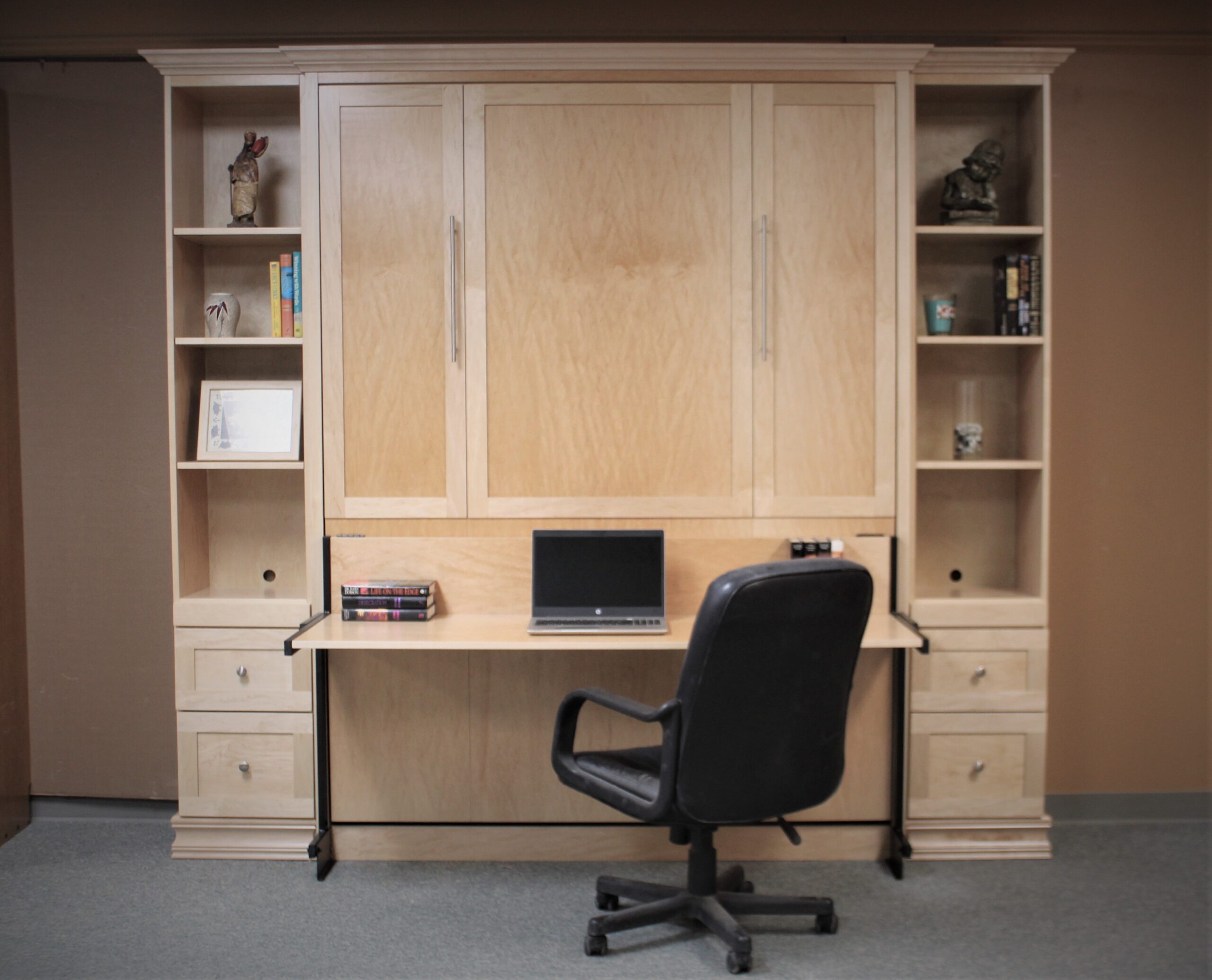 Hunting Club Murphy Bed Front View of Bed Shown Closed