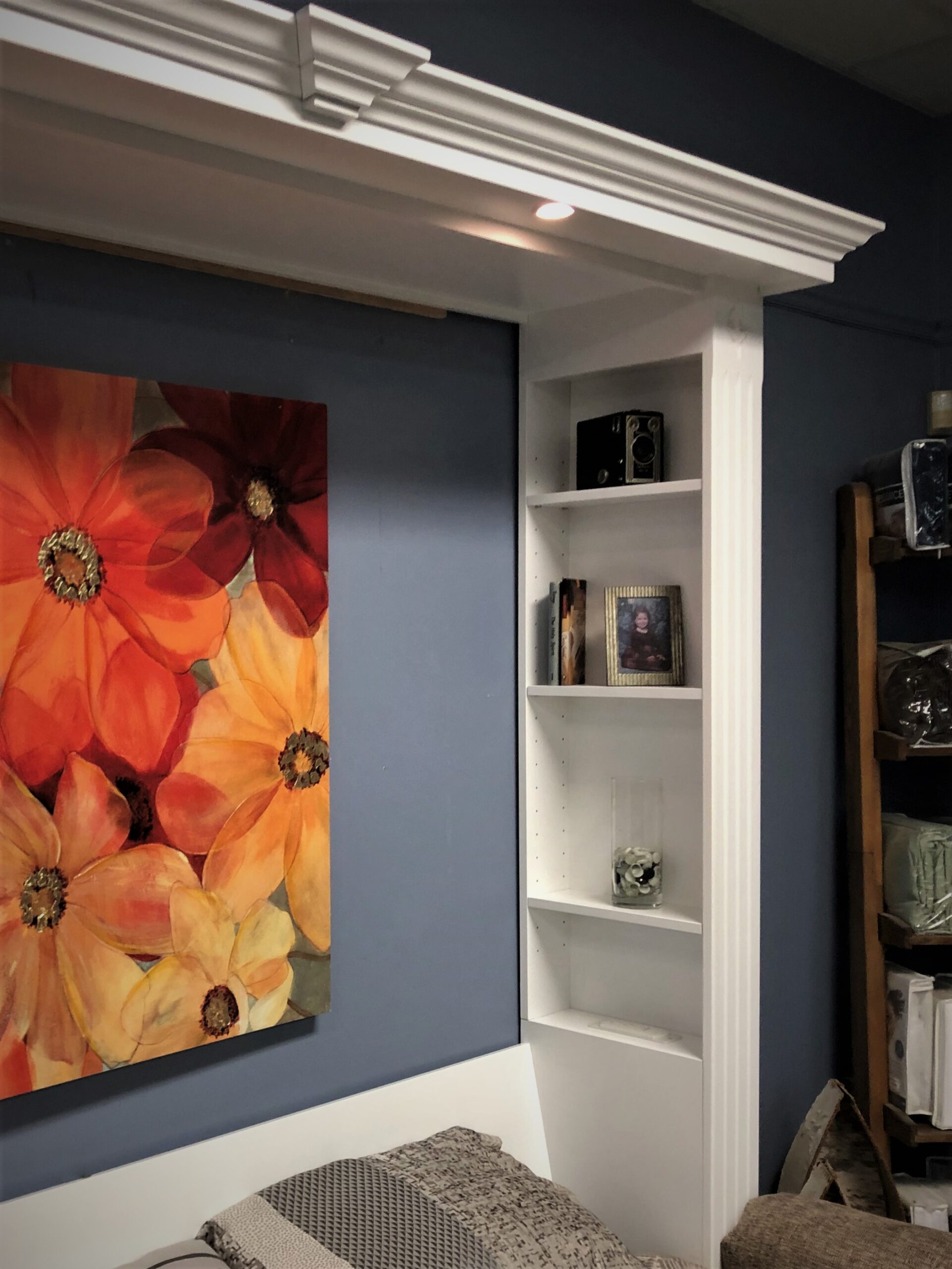 Twilight Murphy Bed with Sofa Inset Bookcases