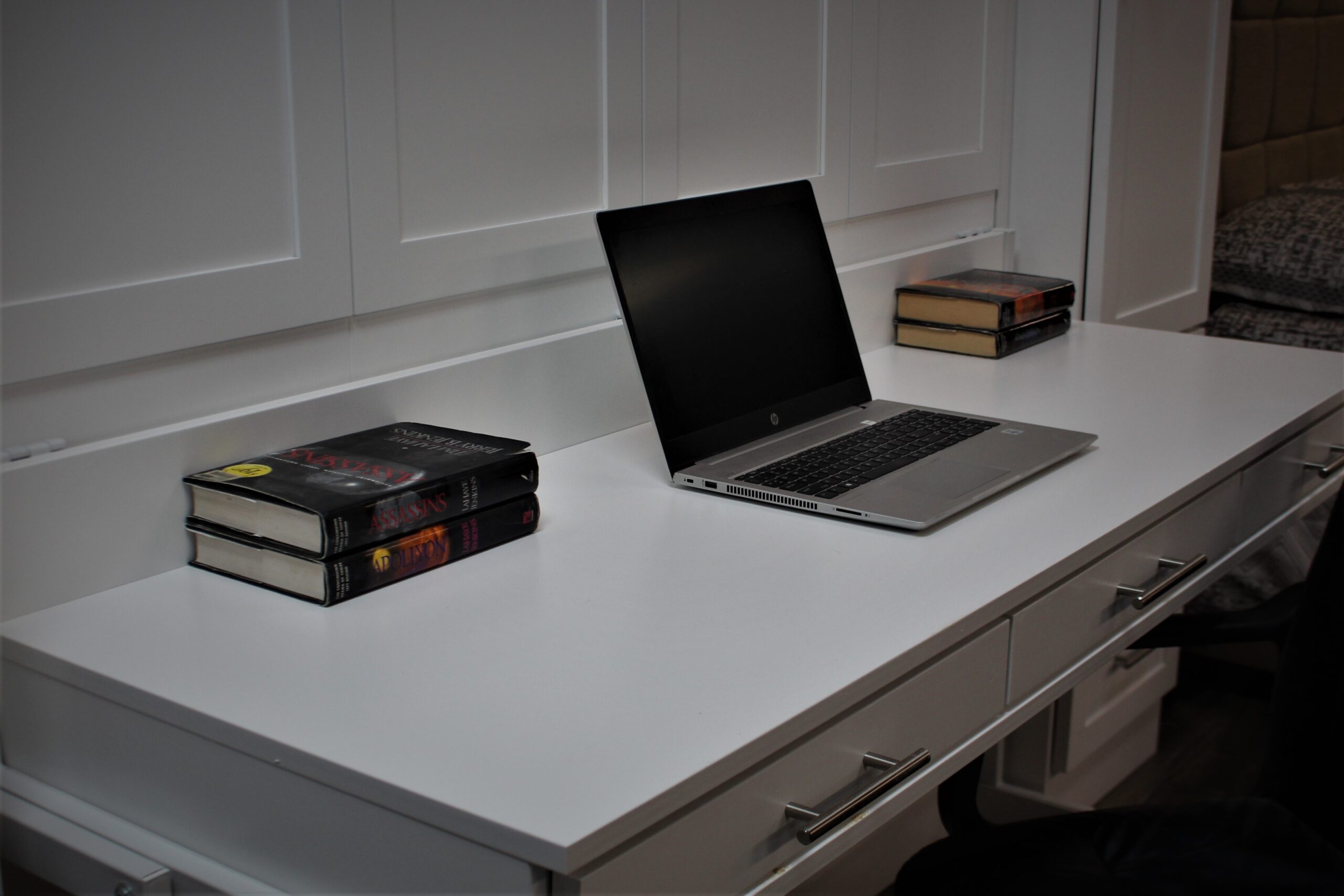 Massive Templeton Murphy Bed Close-up of Stay Level Desk