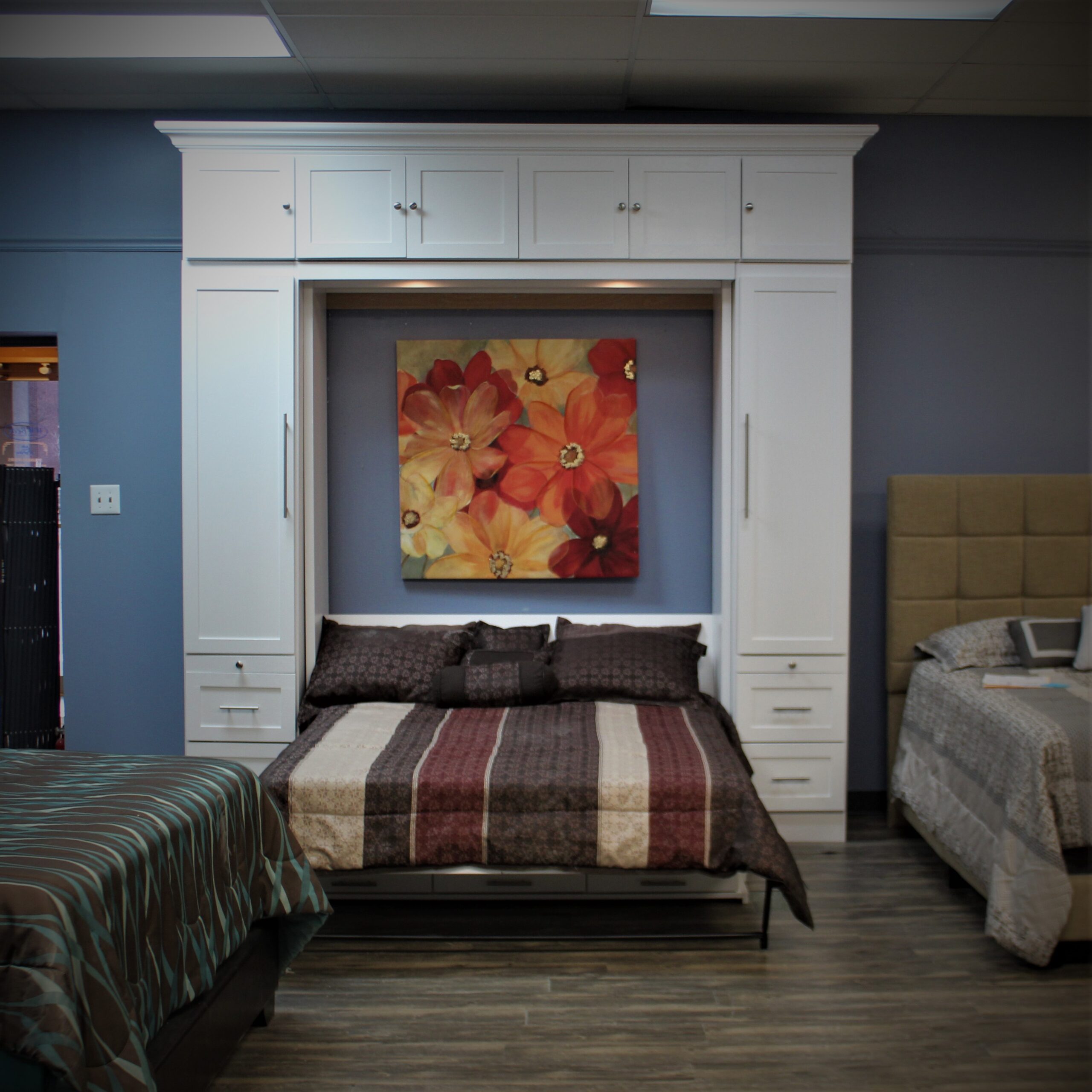 Massive Templeton Murphy Bed Front View of Murphy Bed Shown Open