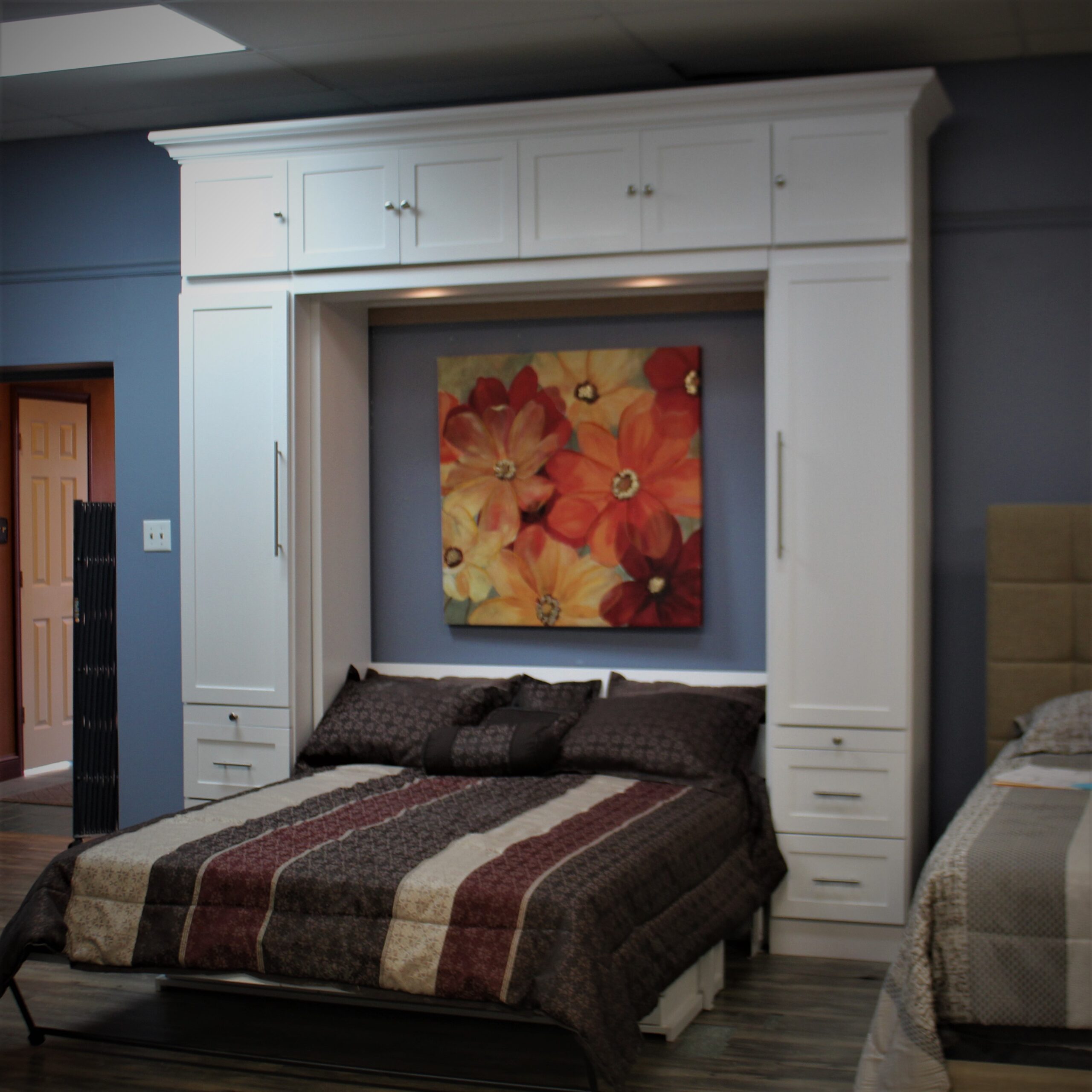 Massive Templeton Murphy Bed Side View of Murphy Bed Shown Open