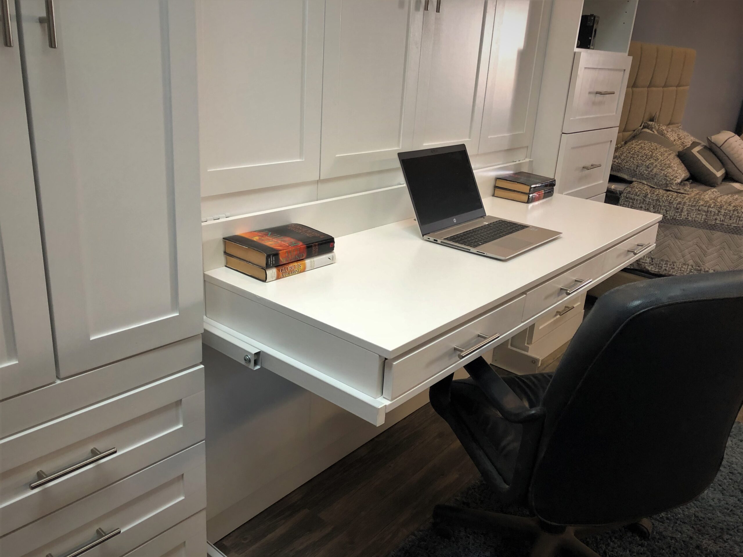 Templeton Murphy Bed Stay Level Desk with Pencil Drawers