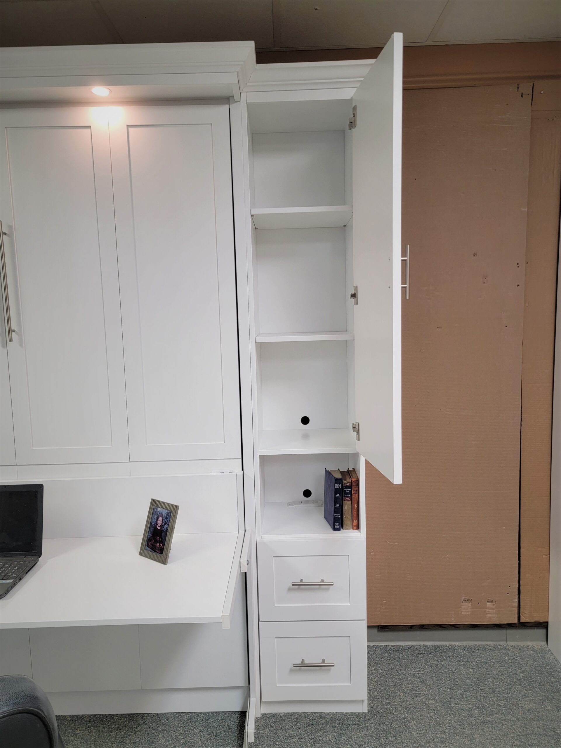 123-0322 Templeton bookcase door open