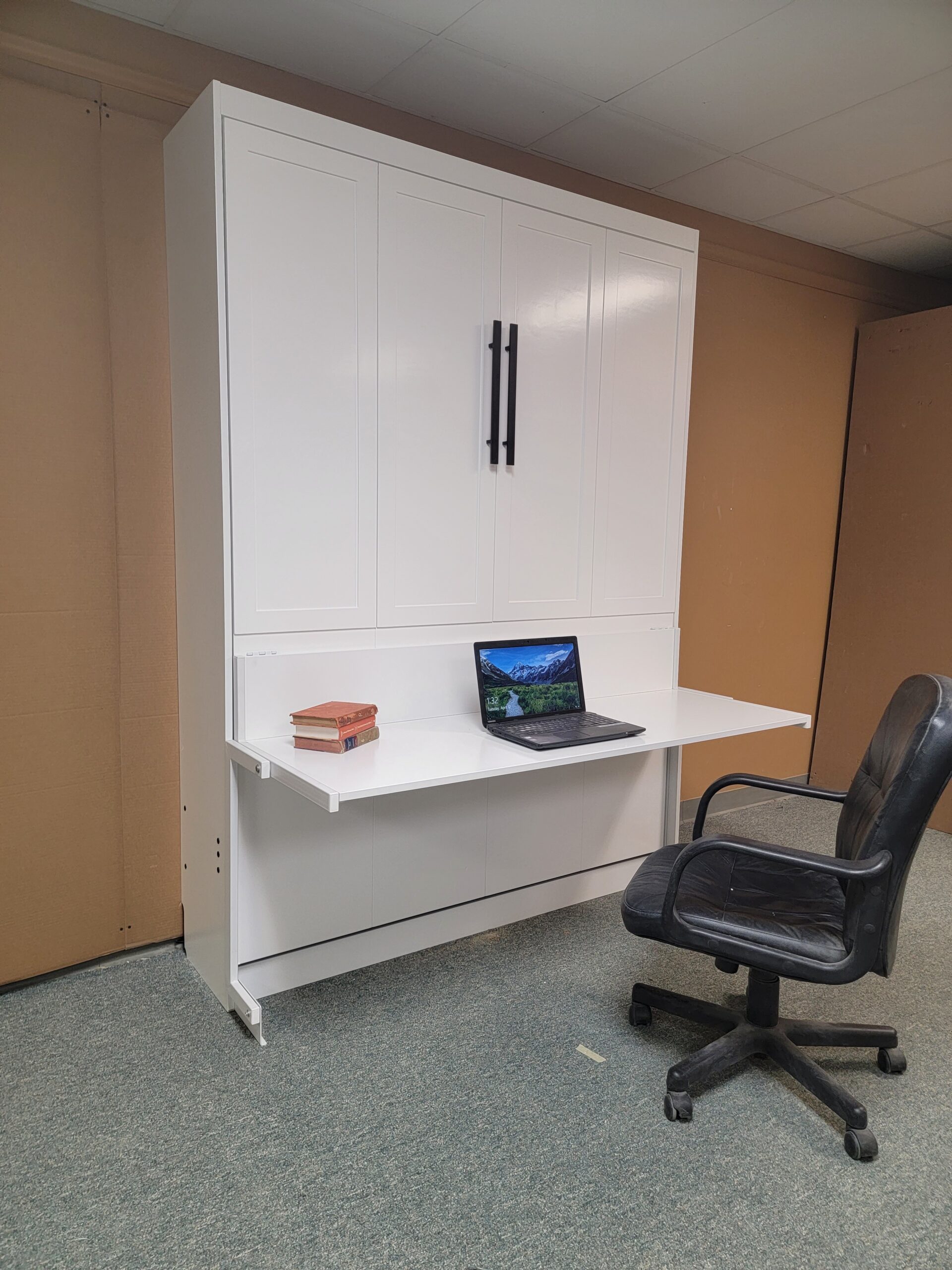 Templeton Murphy Bed Side View of Murphy Bed Shown Closed