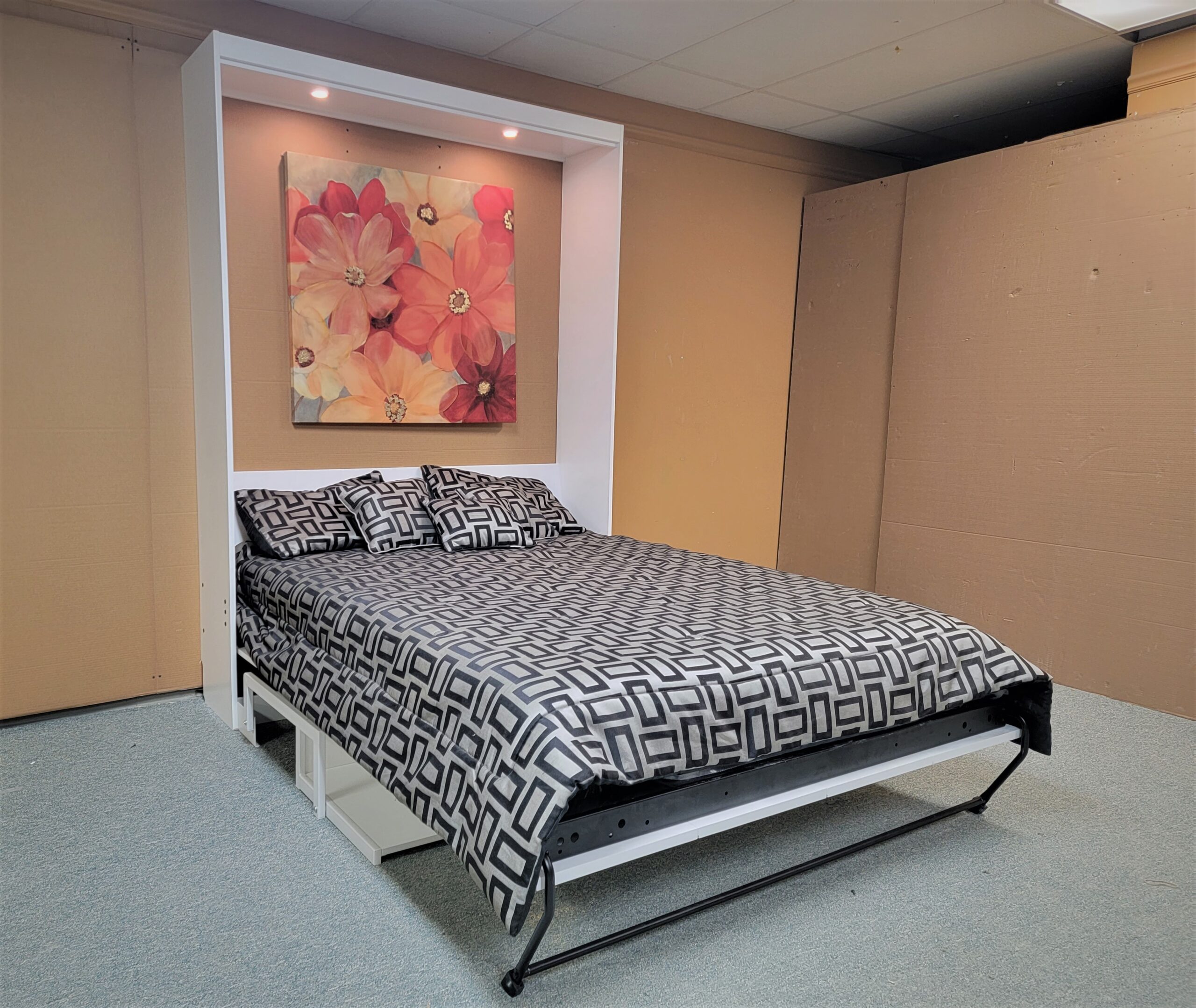 Templeton Murphy Bed Side View of Bed Shown Open