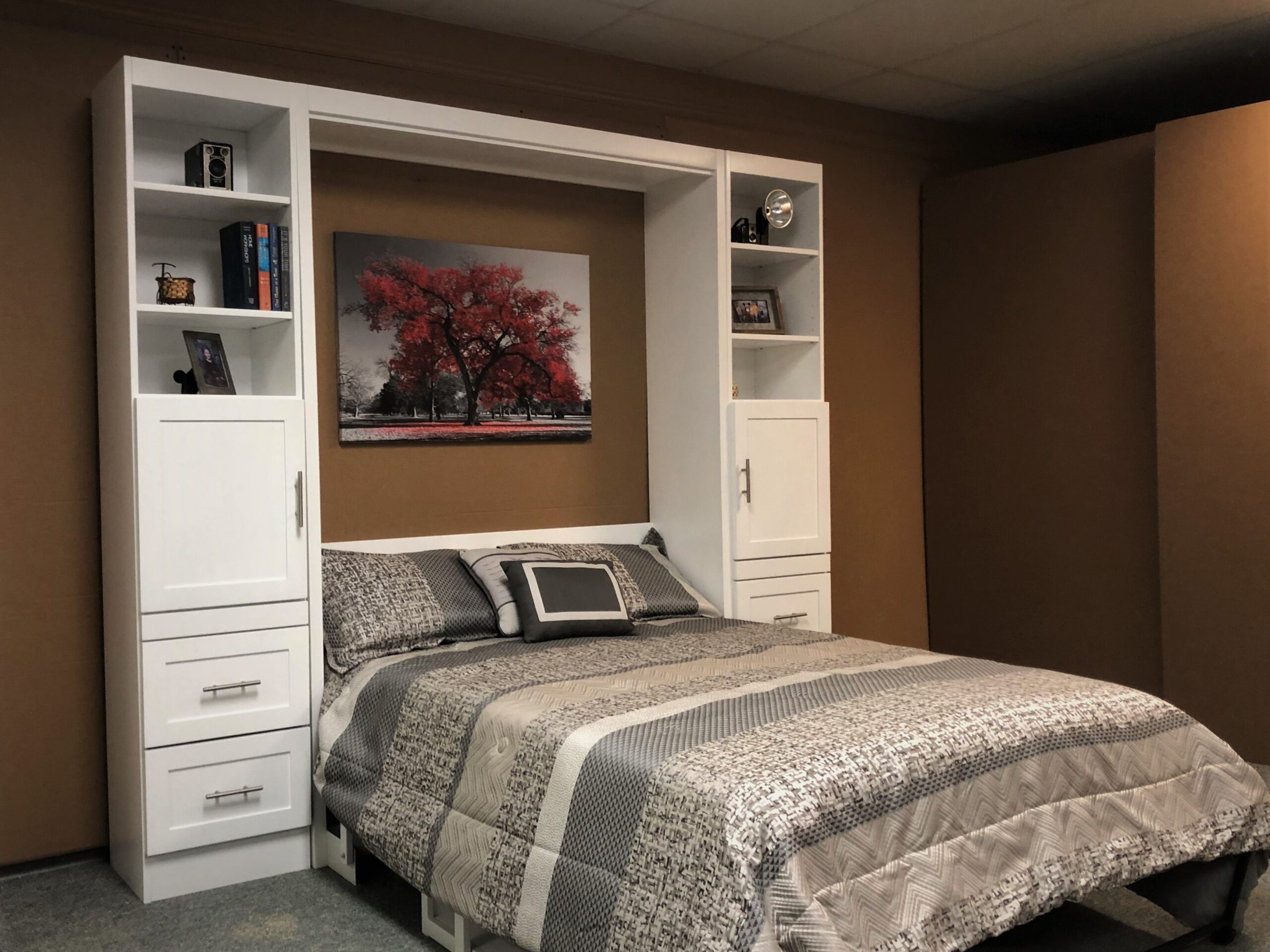 Templeton Murphy Bed Side View of Bed Shown Open