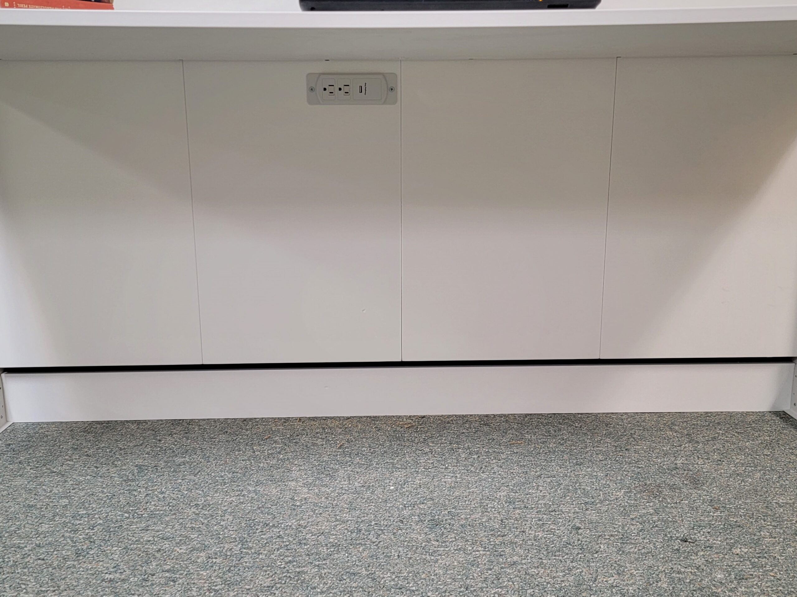 Templeton Murphy Bed Close-up of Under Desk Charging Station