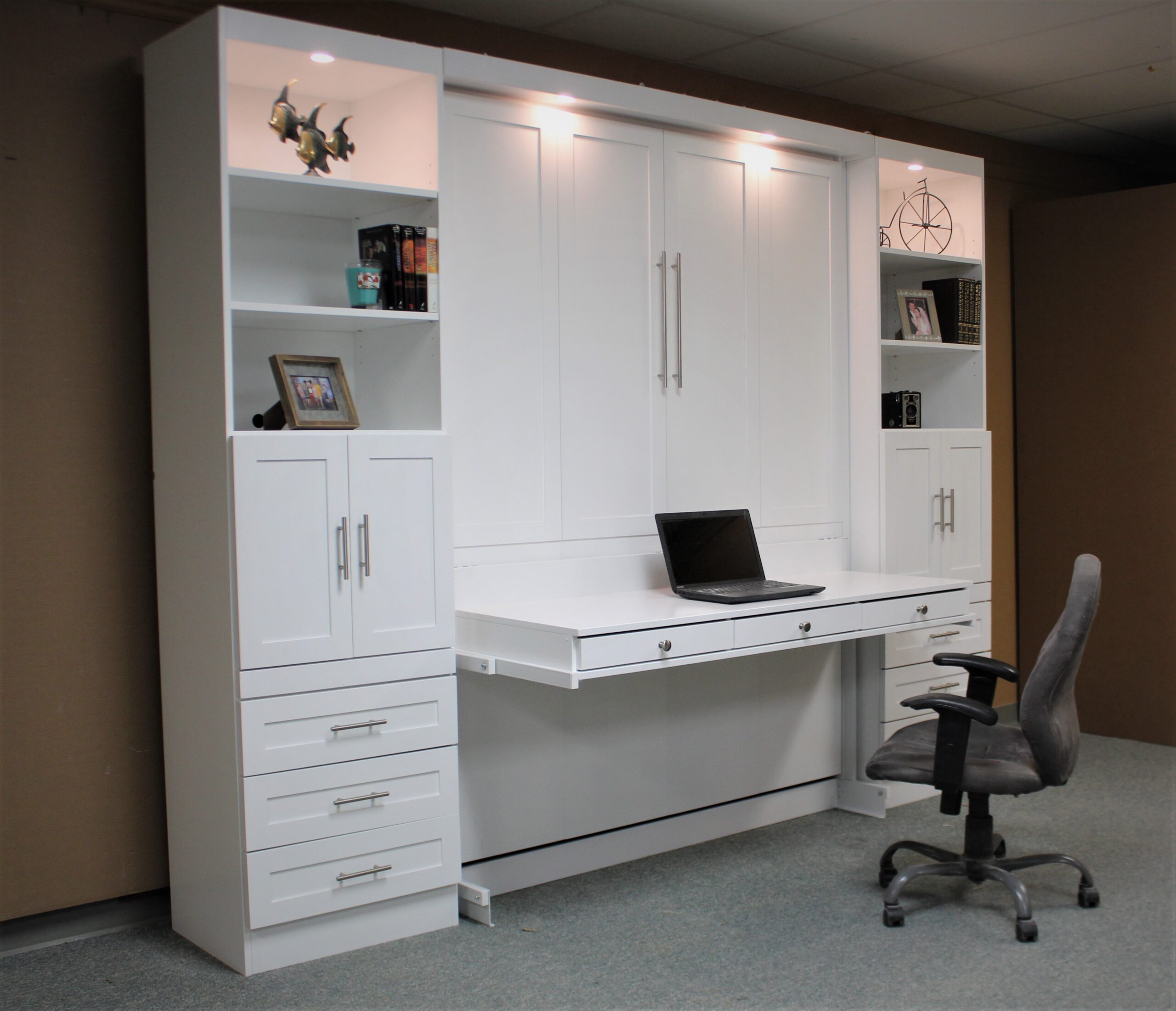 Templeton Murphy Bed Side View of Wallbed Shown Closed