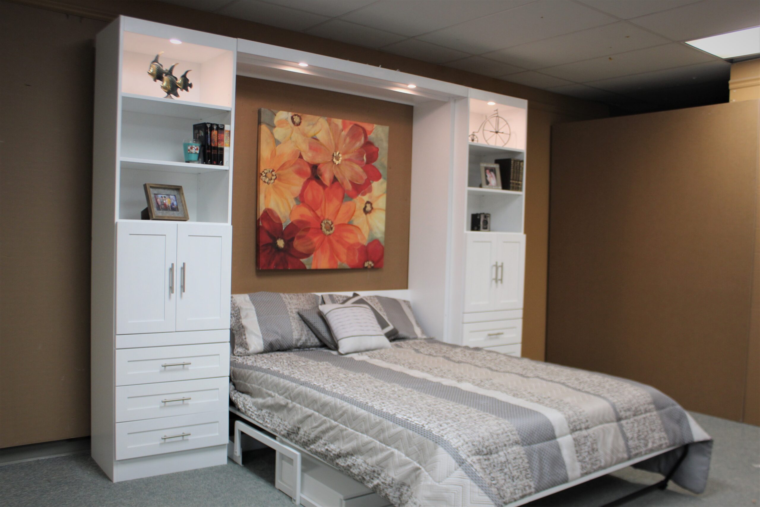 Templeton Murphy Bed Side View of Bed Shown Open