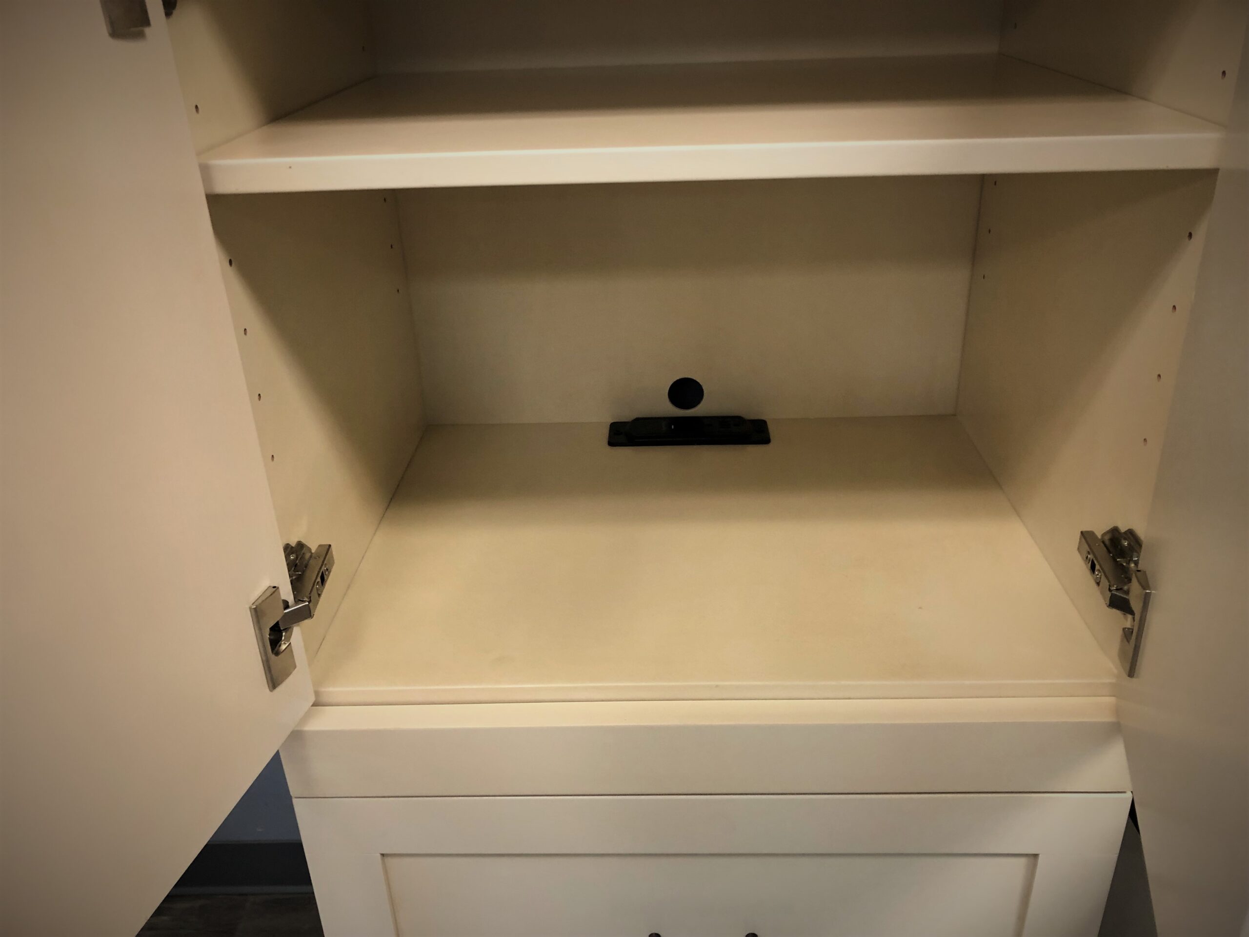 Designer Glaze Templeton Bookcase Charging Stations in Mid Door Sections