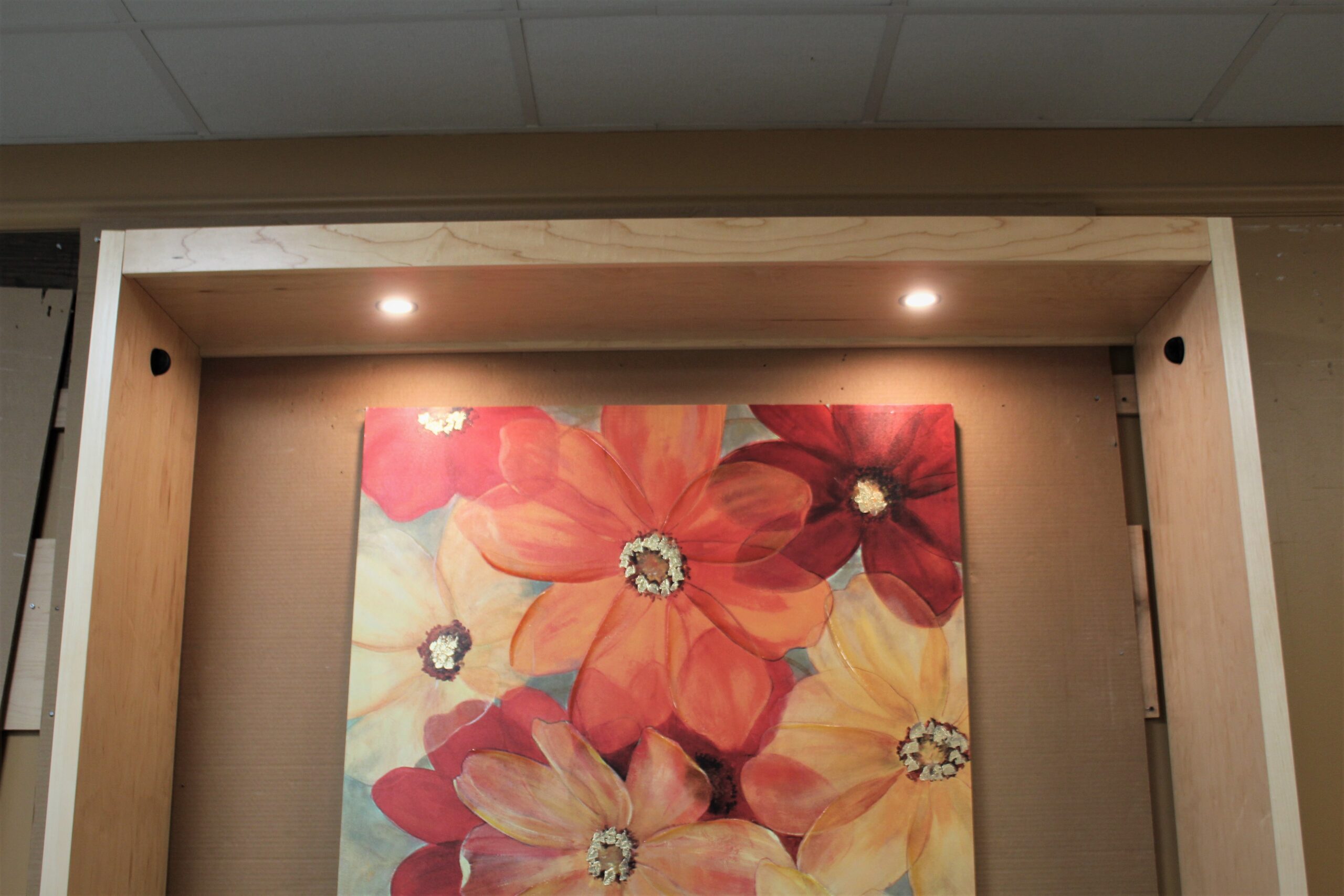 Alpine Inset Desk Murphy Bed LED Inset Murphy Bed Lights