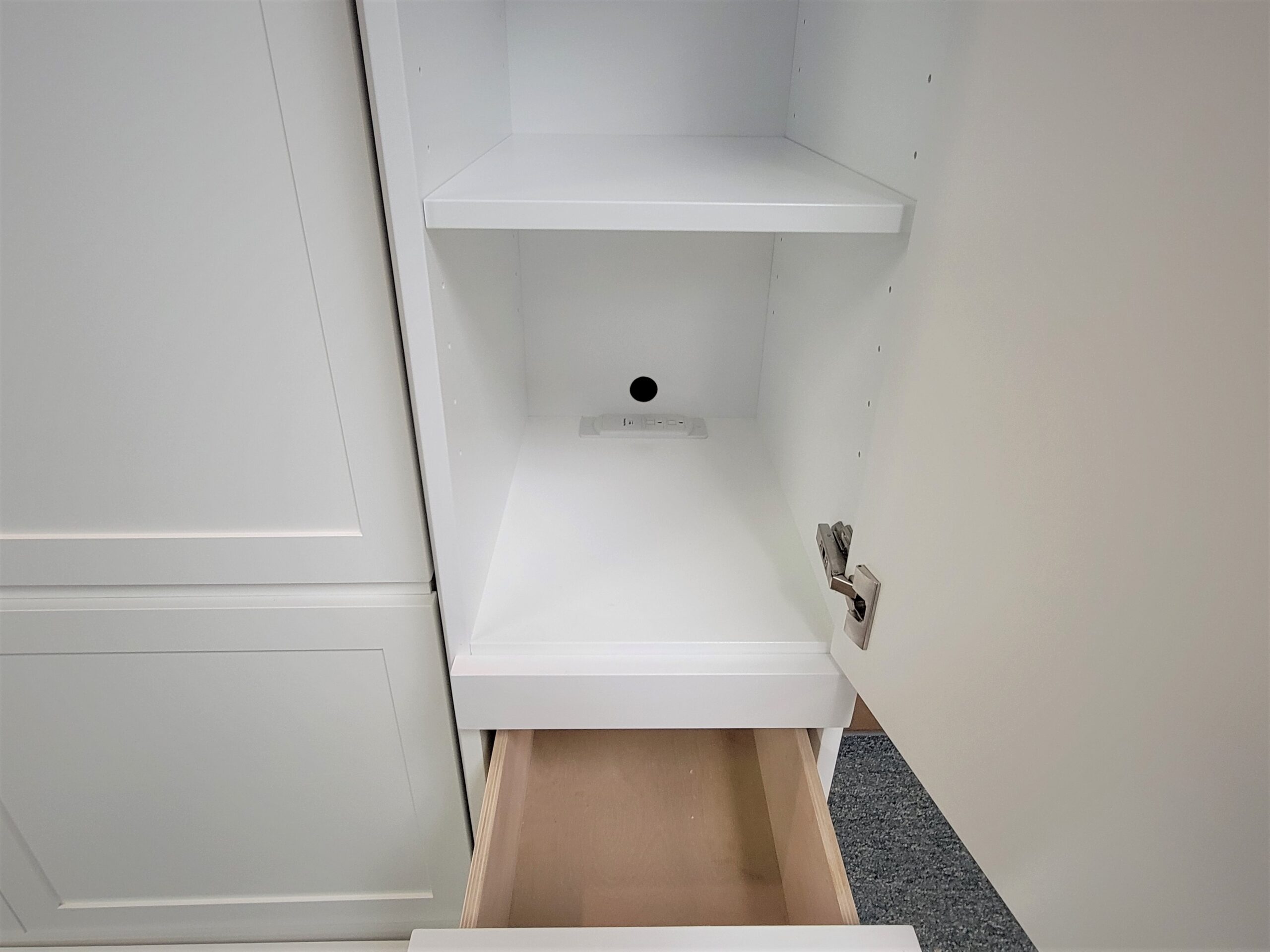 Christy Murphy Bed Bookcase Charging Station