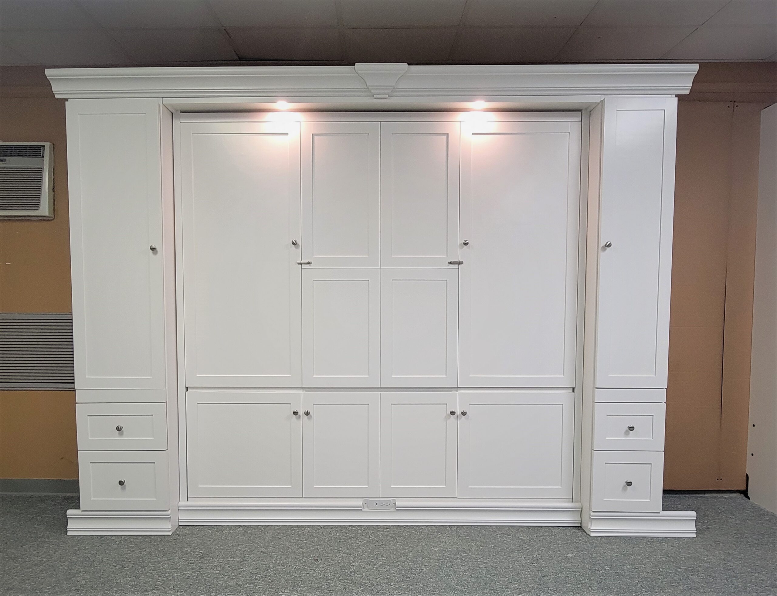 Christy Murphy Bed Front View of Murphy Bed Shown Closed