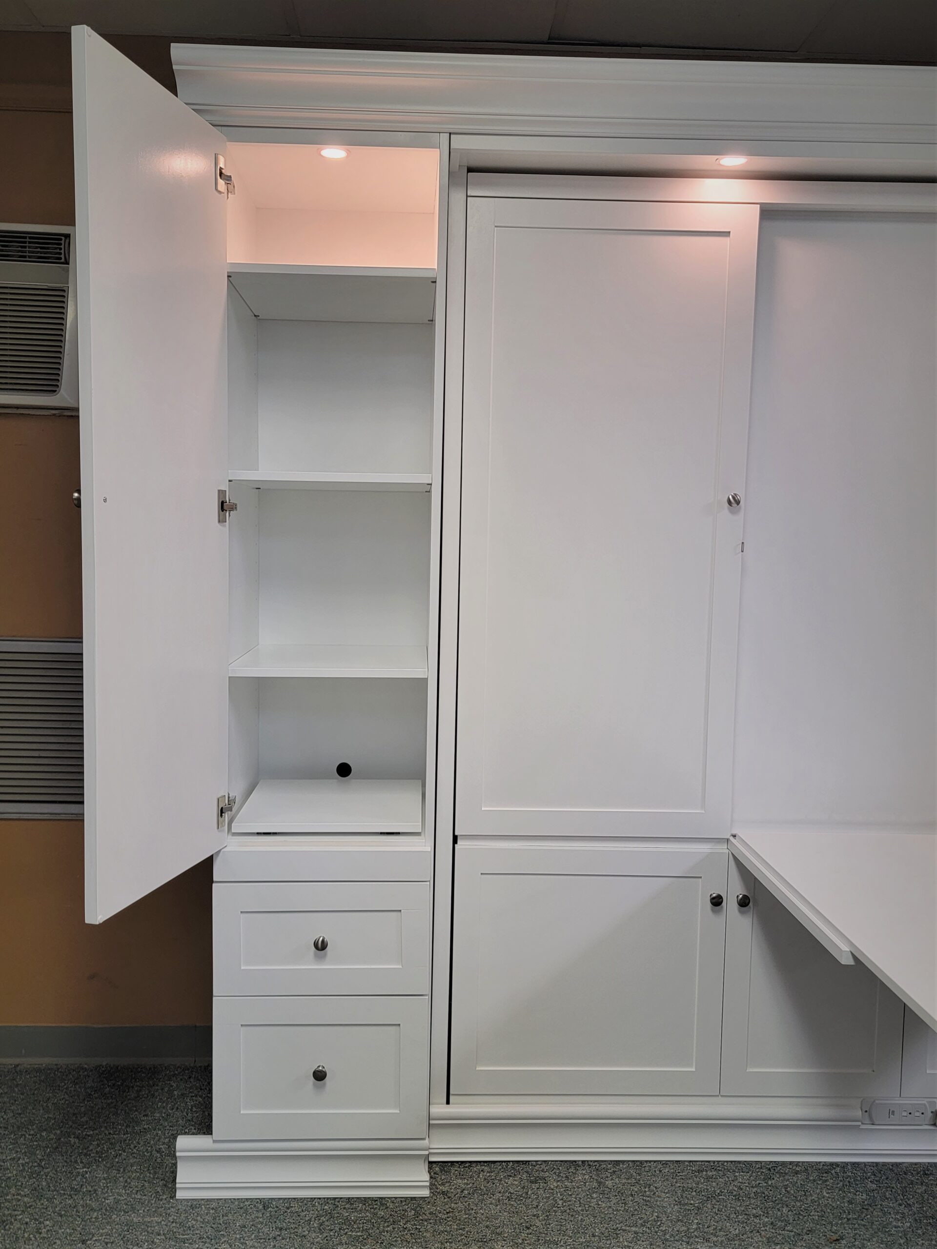 Christy Murphy Bed Left Bookcase Shown Open