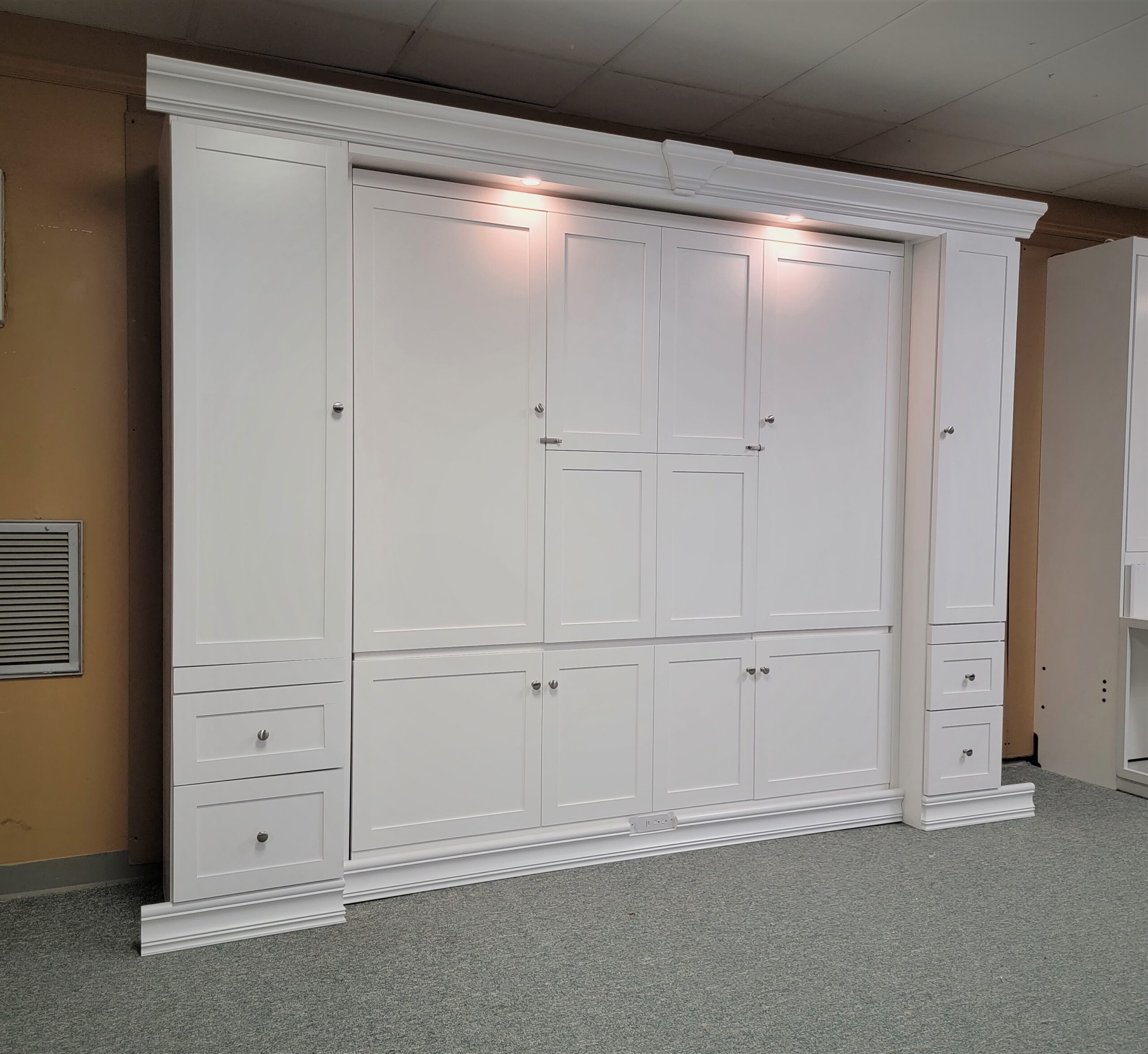 Christy Murphy Bed Side View of Murphy Bed Shown Closed