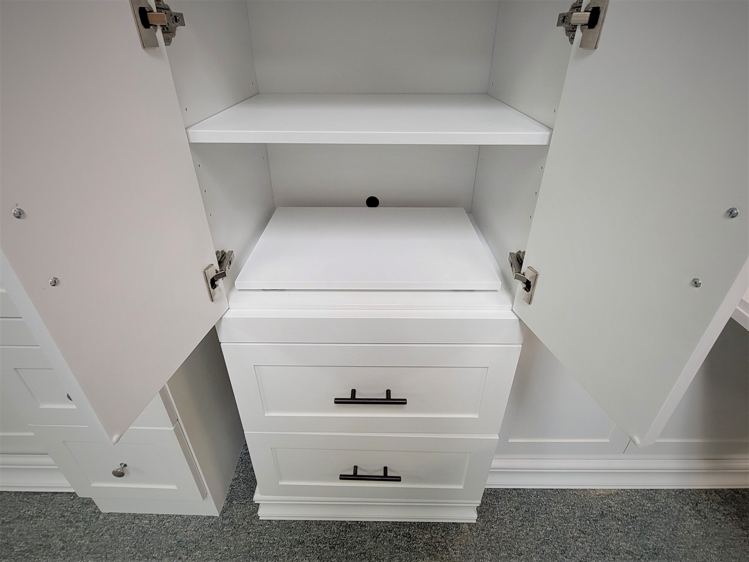 Christy Murphy Bed Bookcase Mid Door Section Open