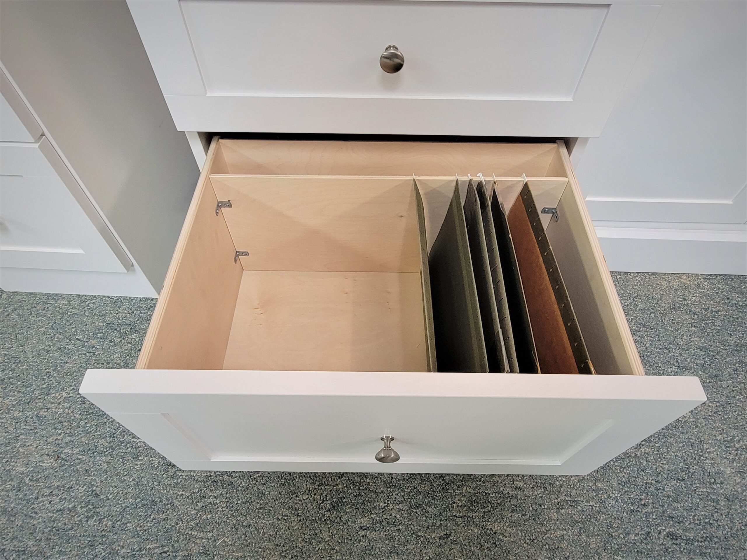 Shaker Murphy Bed File Drawers