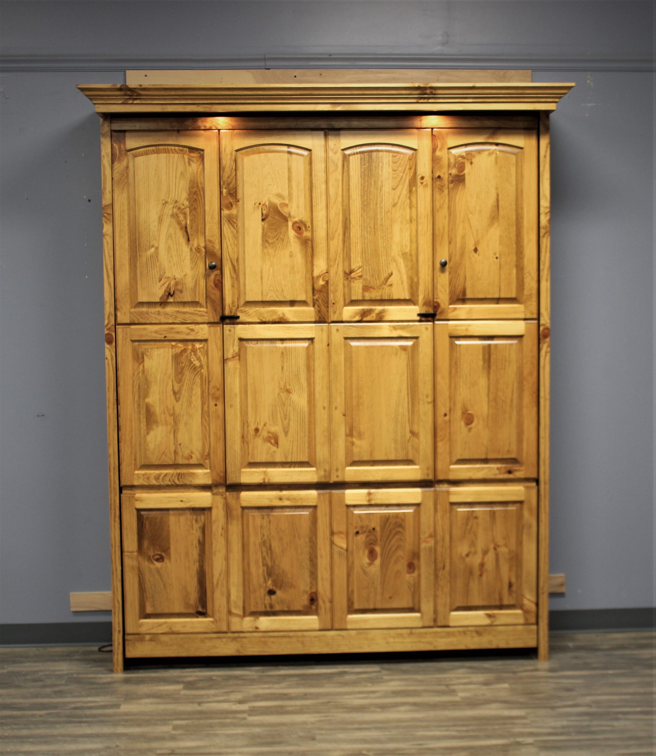Smithsonian Murphy Bed Front View of Bed Shown Closed