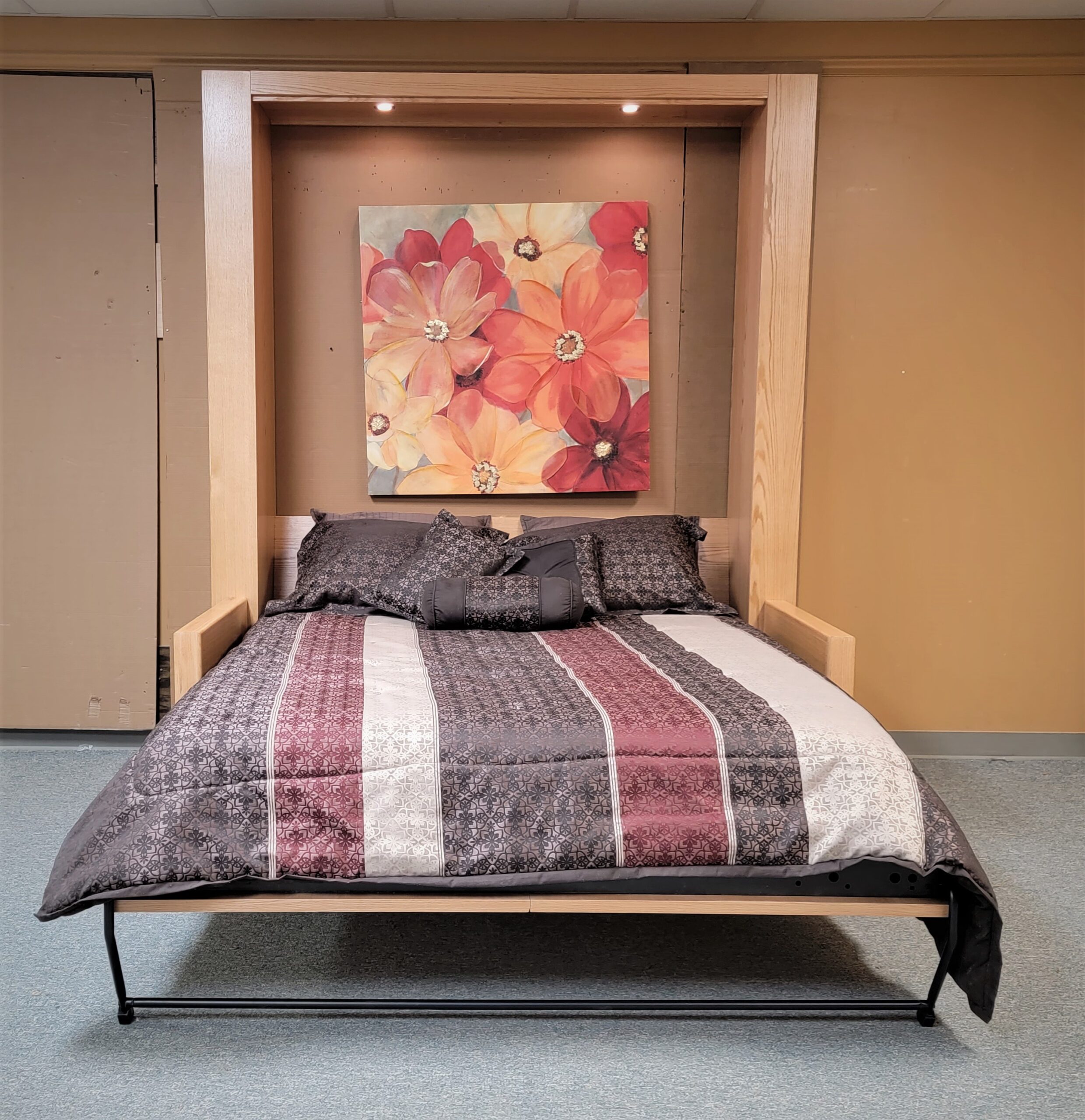 Marriott Sofa Murphy Bed Front View of Murphy Bed Shown Open