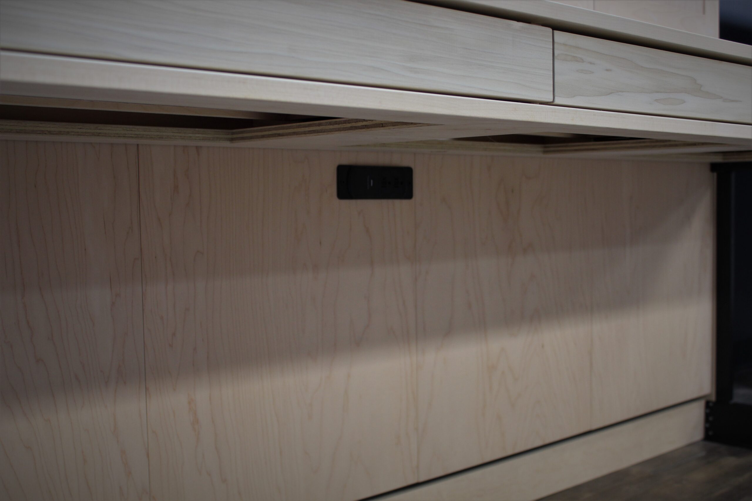 Horizontal Templeton Murphy Bed Under Desk Charging Station