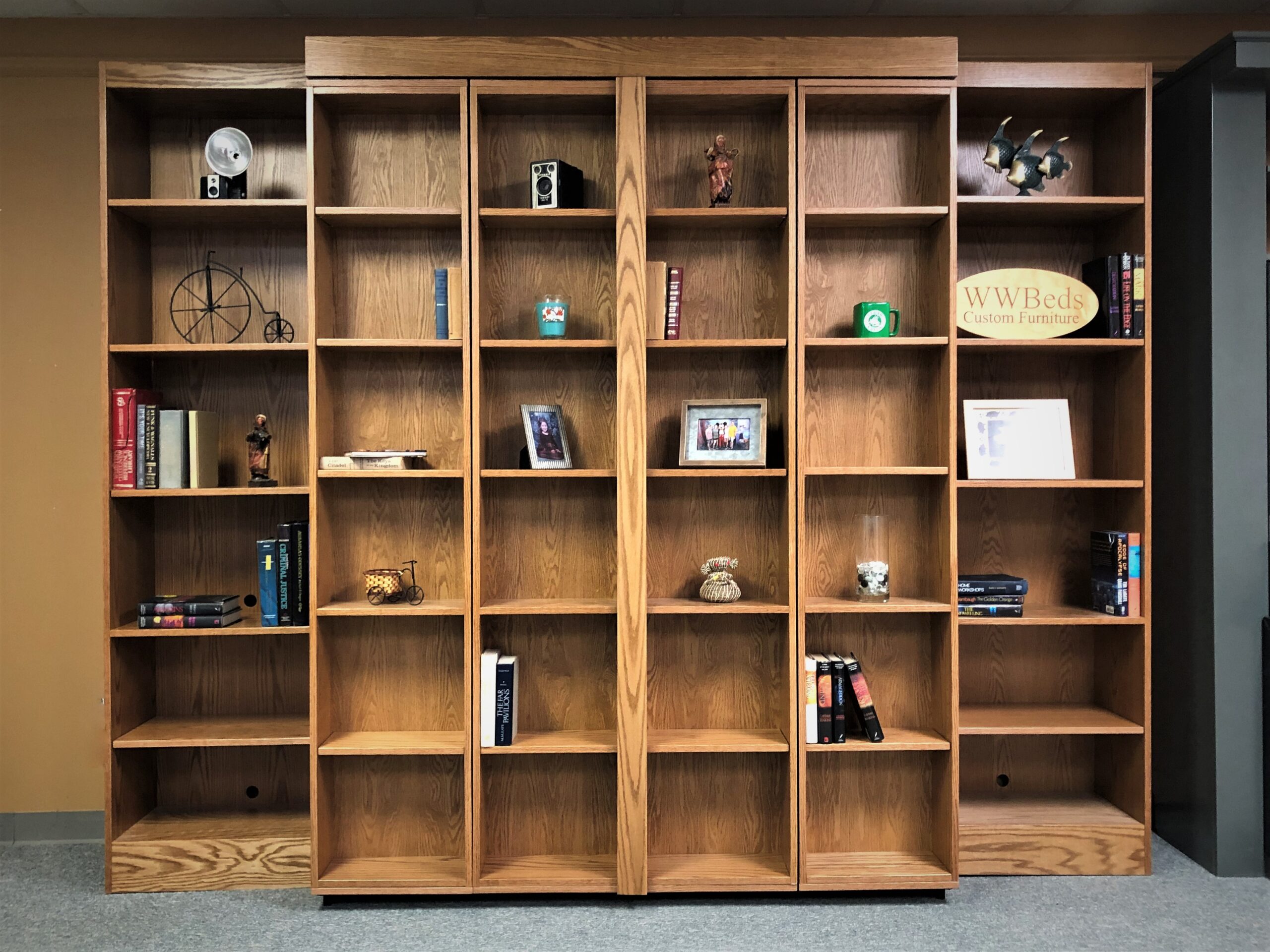 Pivoting Bookcase Murphy Bed All Bookcases Closed
