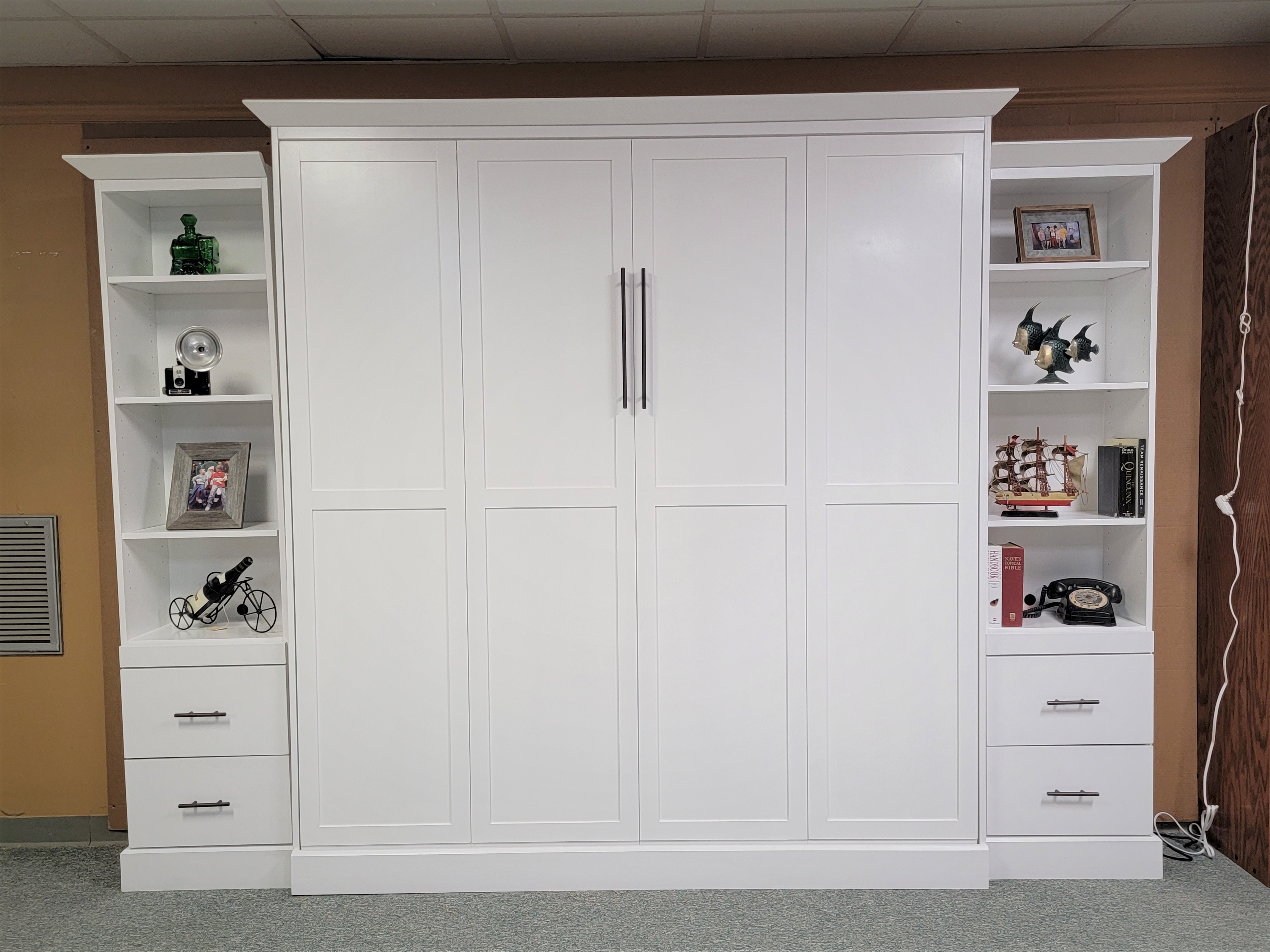 King Size Templeton Murphy Bed Front View of Murphy Bed Shown Closed