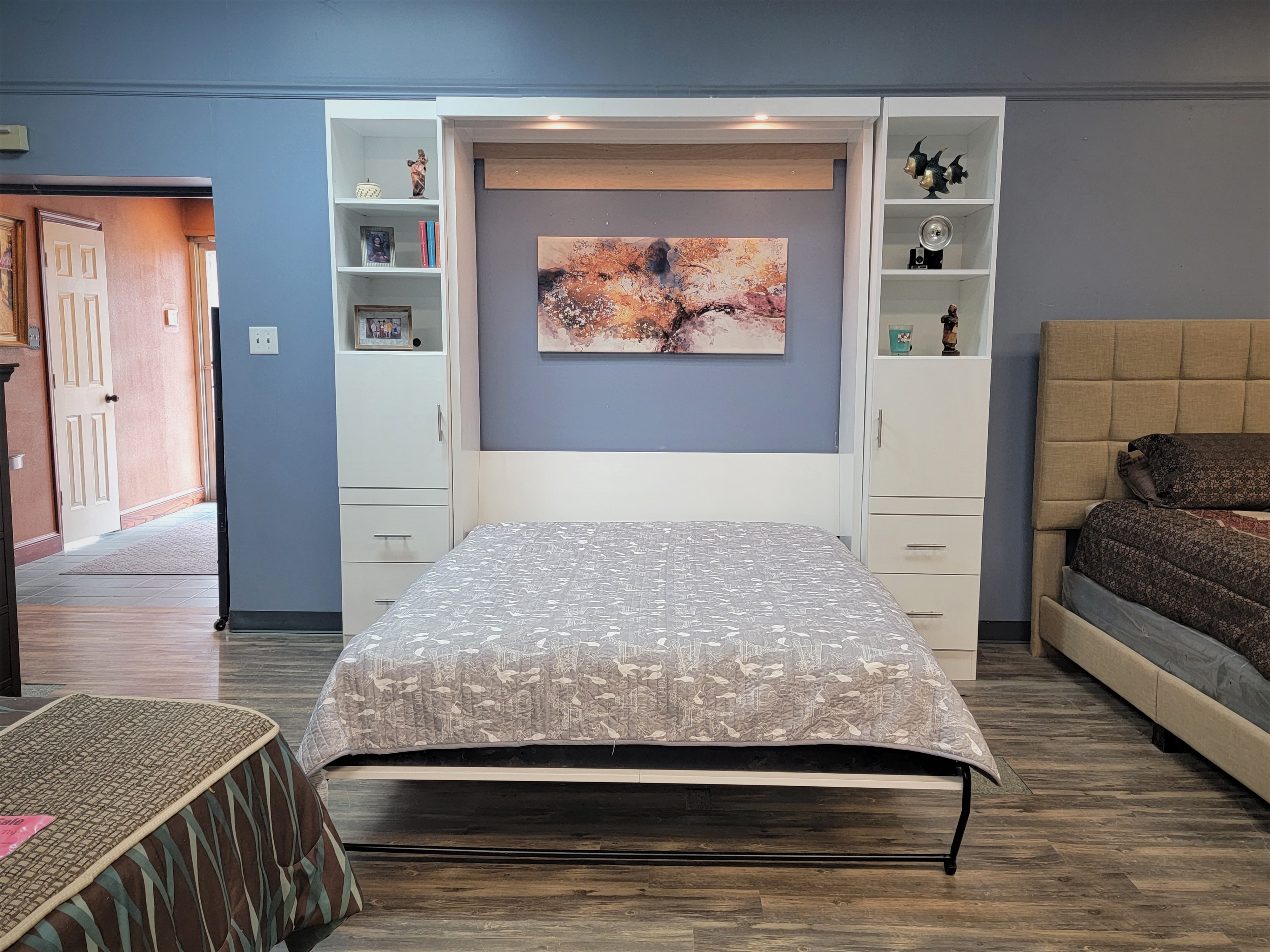 Manhattan Murphy Bed Front View of Bed Shown Open