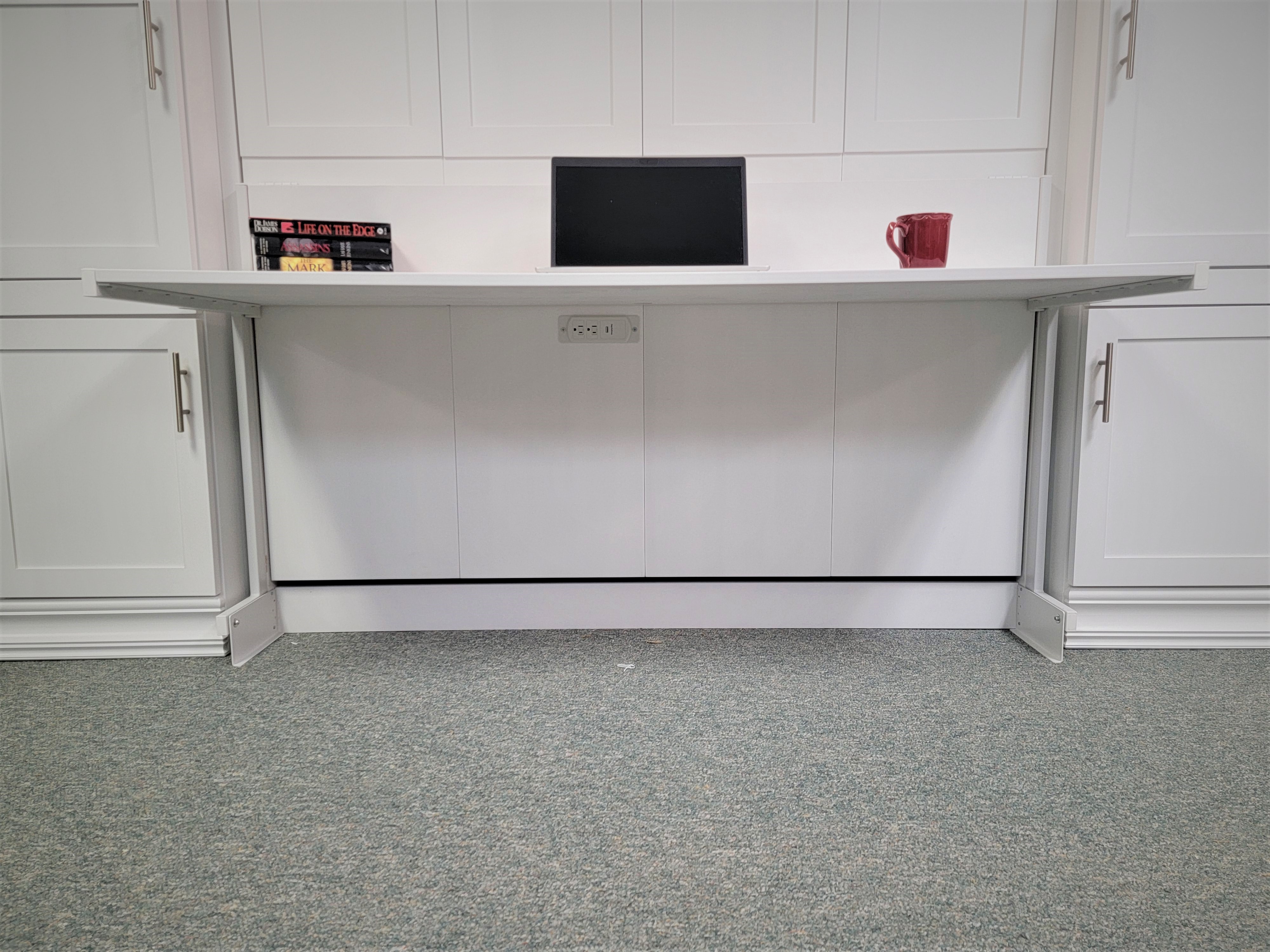 Templeton Murphy Bed Under Desk Charging Station