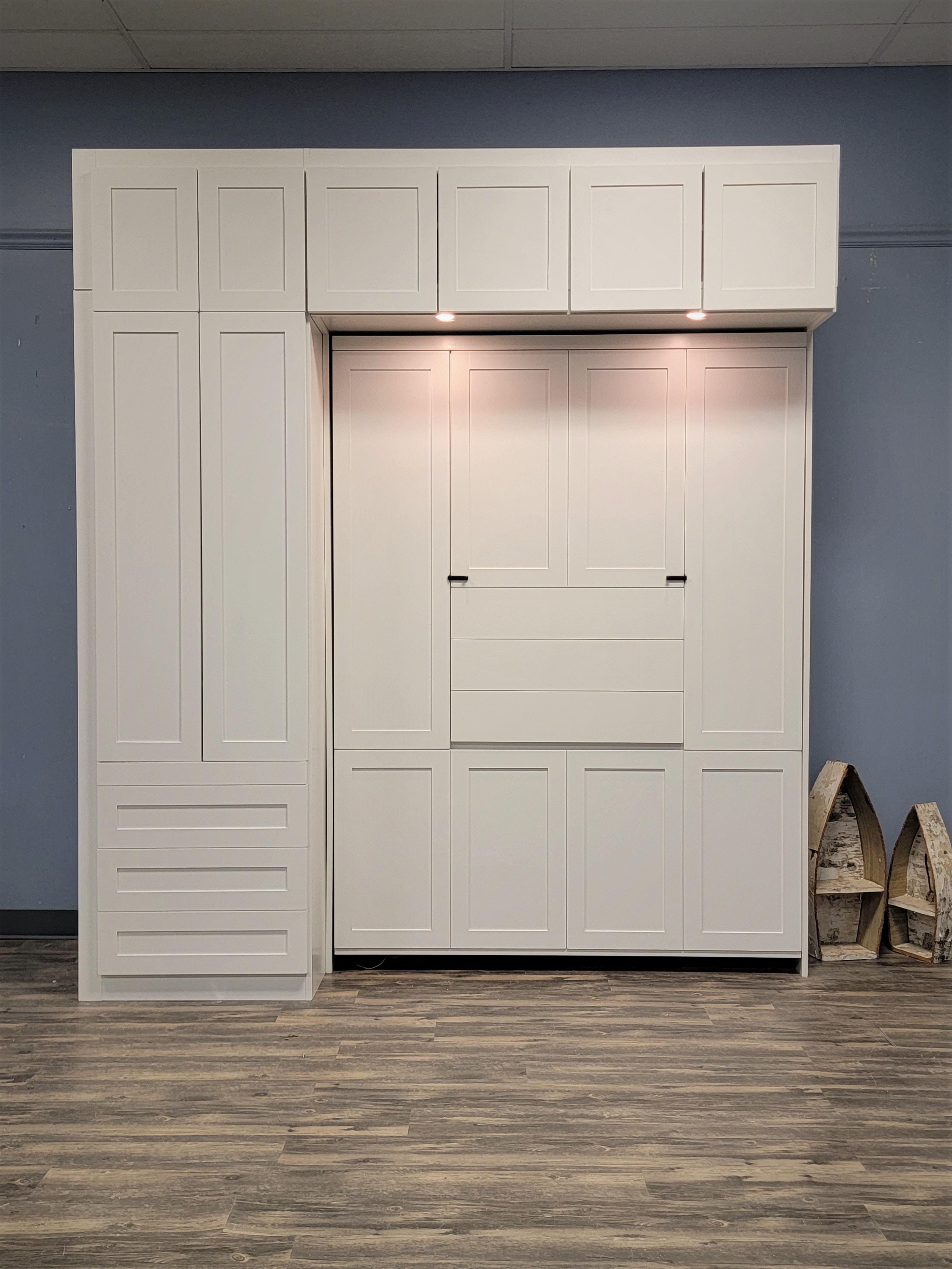 Shaker Murphy Bed Front view of Murphy Bed Shown Closed