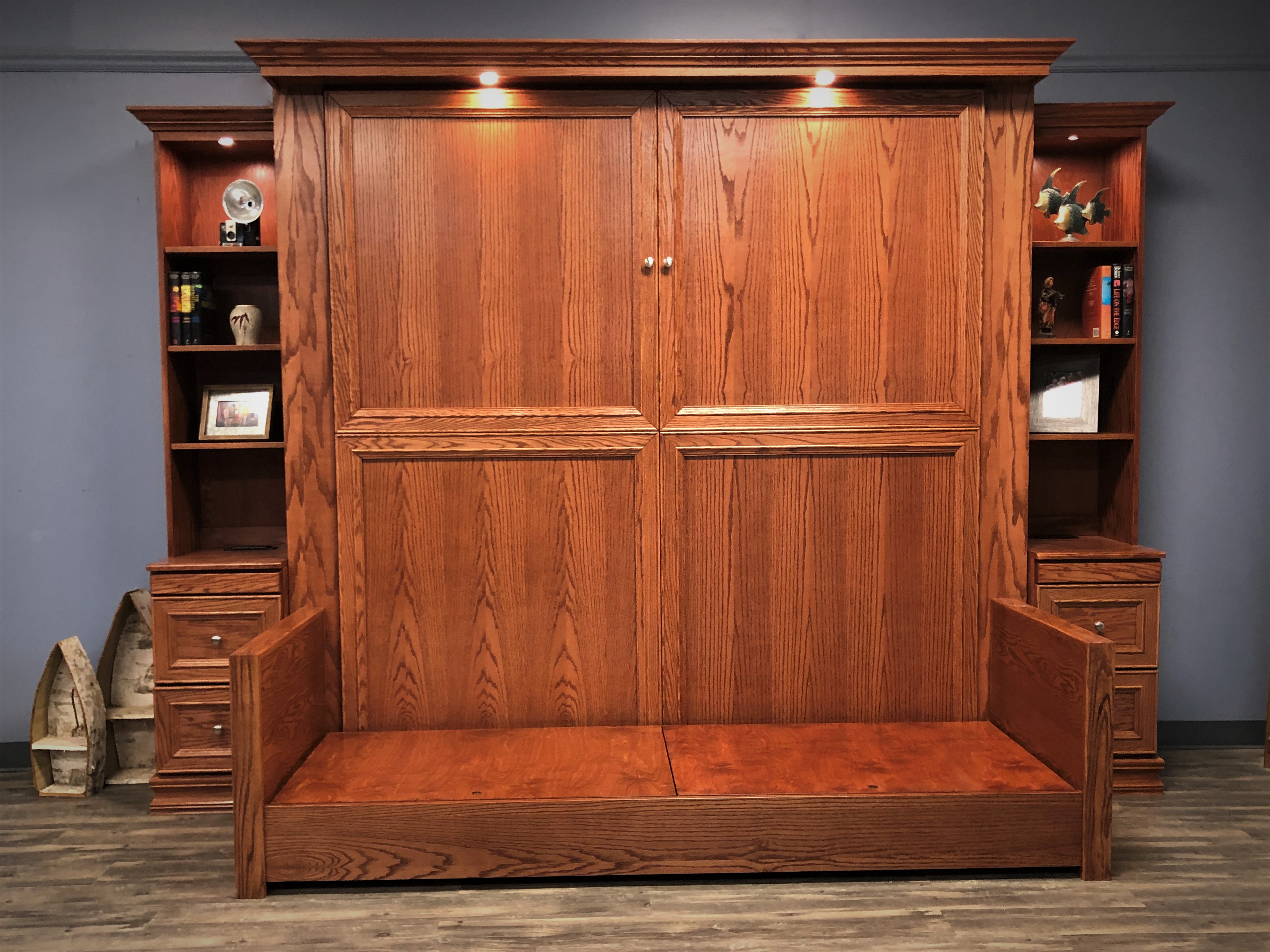 Jordan Sofa Murphy Bed Front View of Bed Shown Closed without Cushions