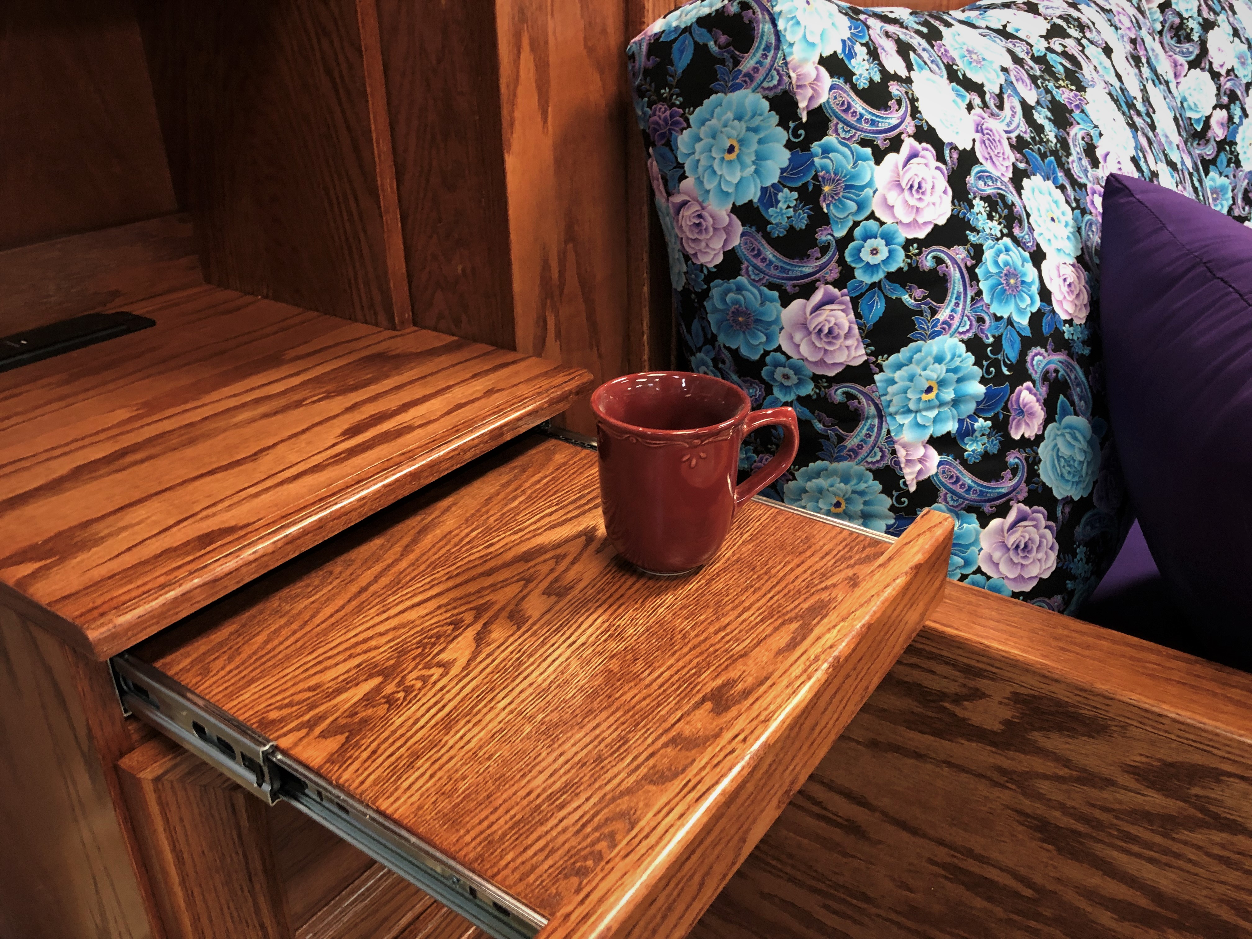 Jordan Sofa Murphy Bed Pullout Drink Tray in Bookcases