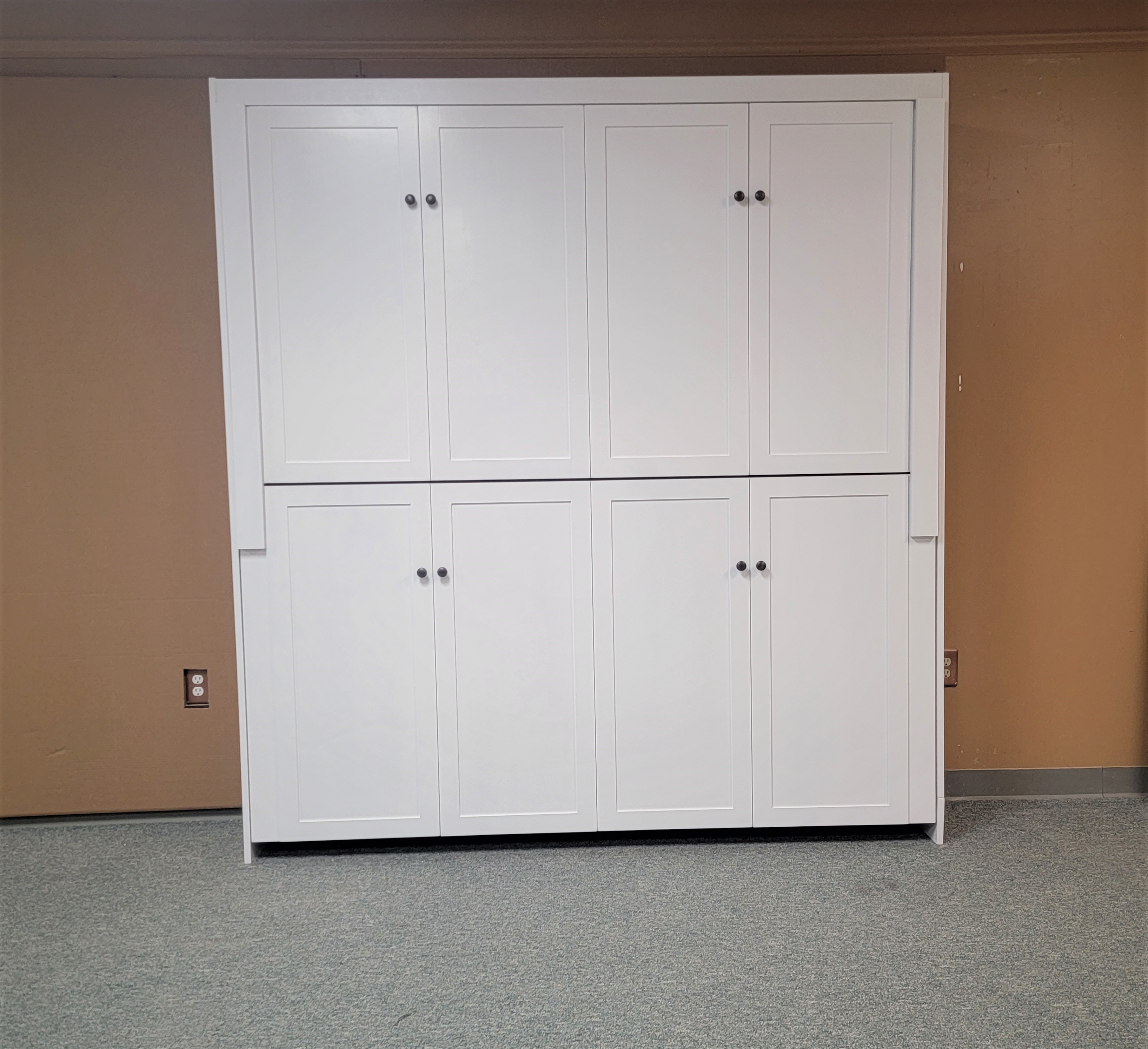 Twin/Twin Murphy Bunk Bed Front View of Beds Shown Closed